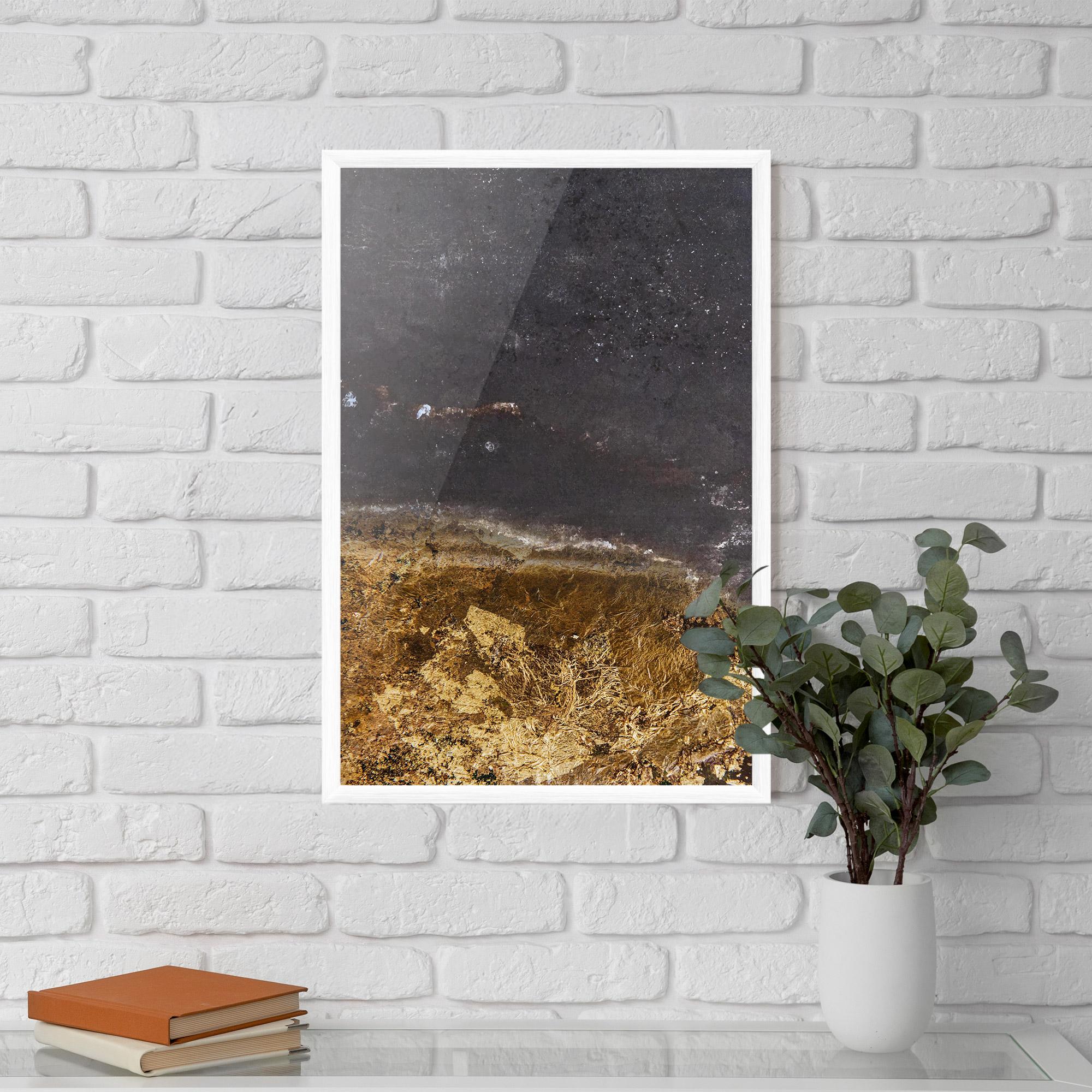 Keretezett Poszter Gold Dark Grey mockup 5