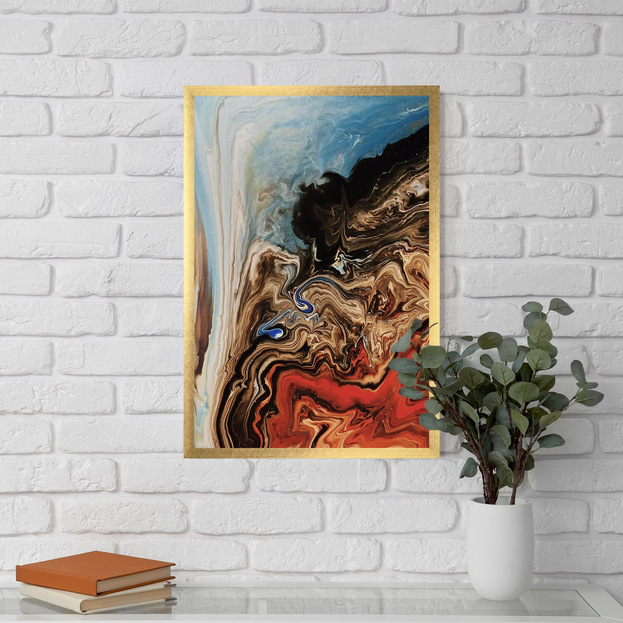 Abstract Waterfall mockup 5