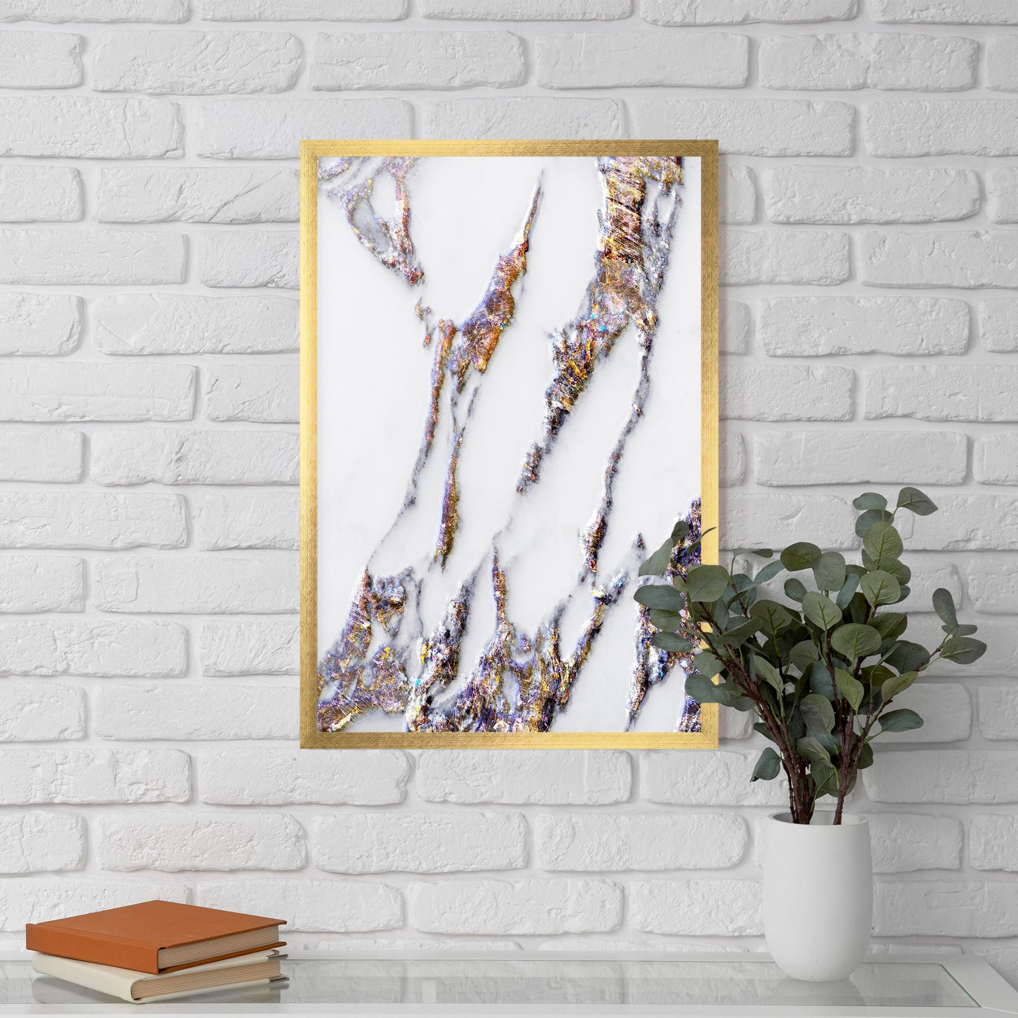 Keretezett Poszter Beautiful Color Marble mockup 5
