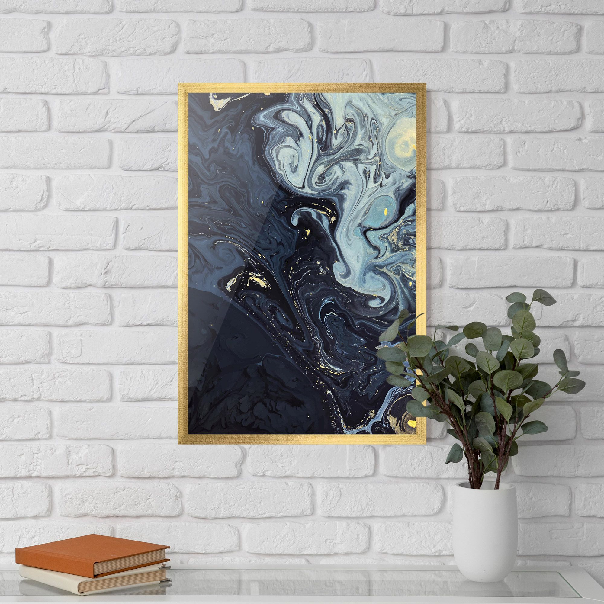 Dark Blue Painting mockup 5