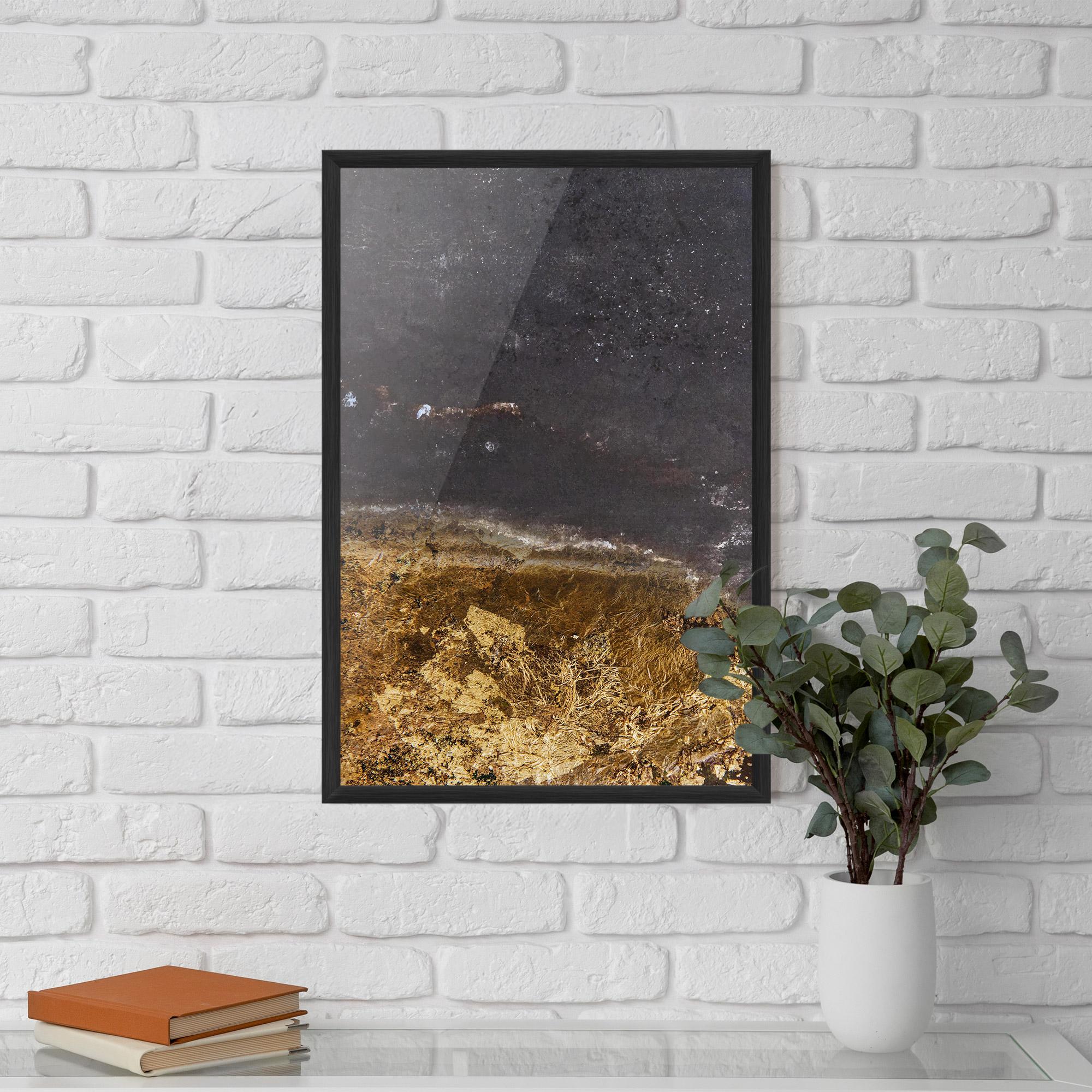 Keretezett Poszter Gold Dark Grey mockup 5