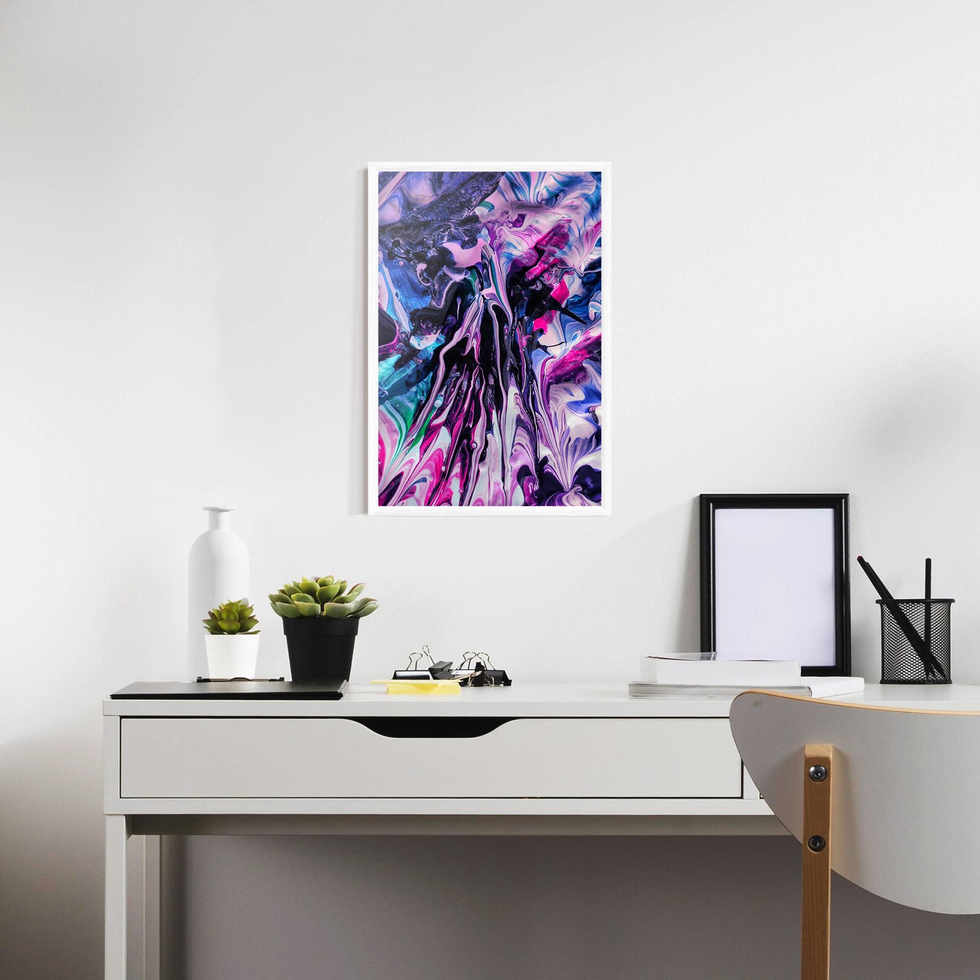 Keretezett Poszter Abstract Rose Colours mockup 7