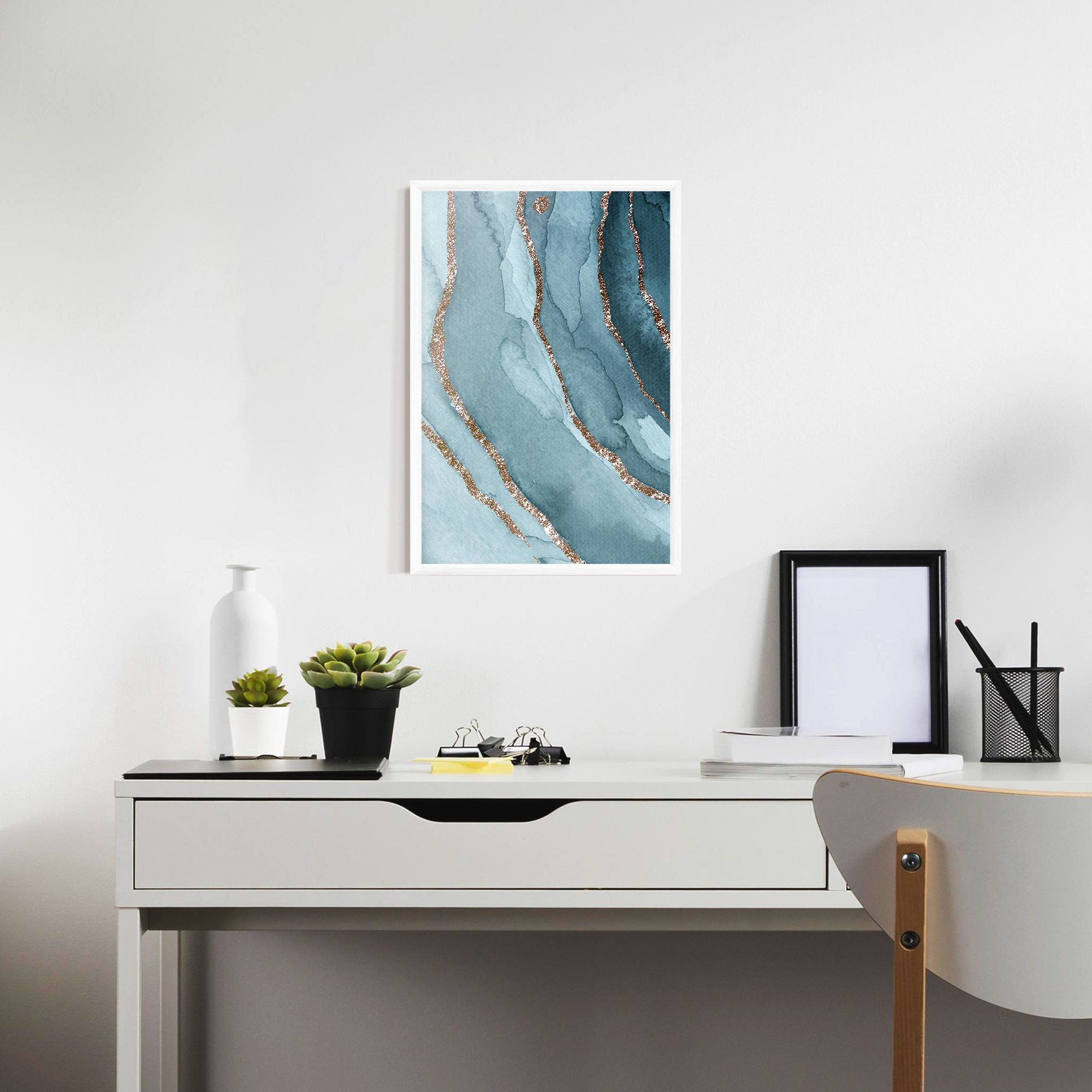 Blue Golden Glitter mockup 7