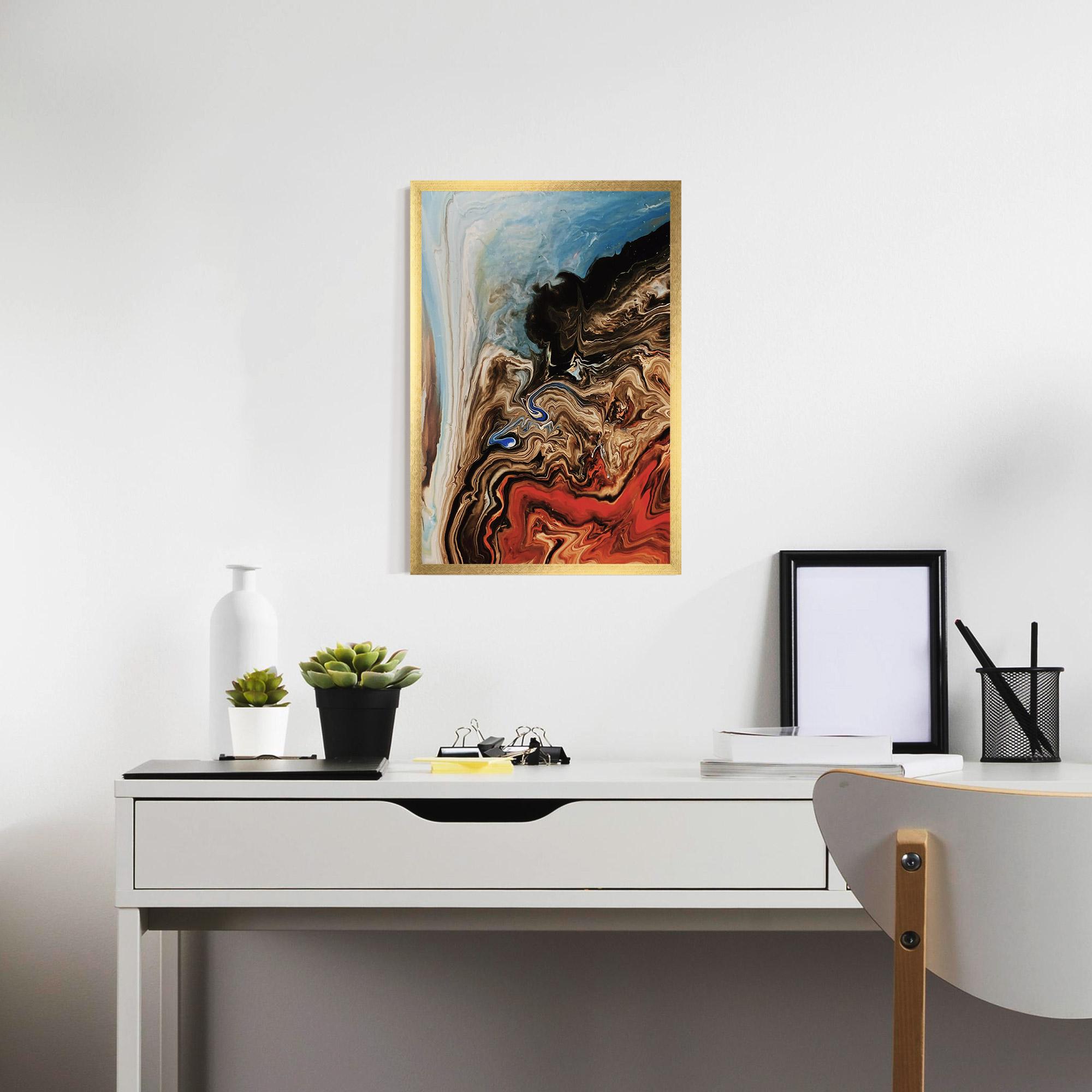 Keretezett Poszter Abstract Waterfall mockup 7