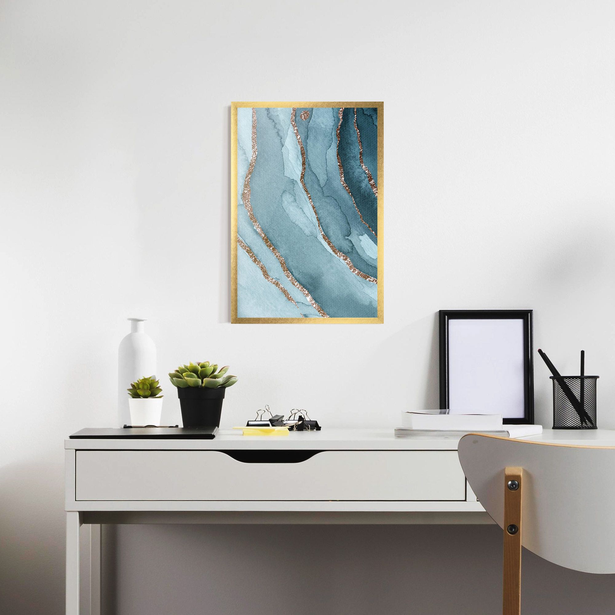 Blue Golden Glitter mockup 7