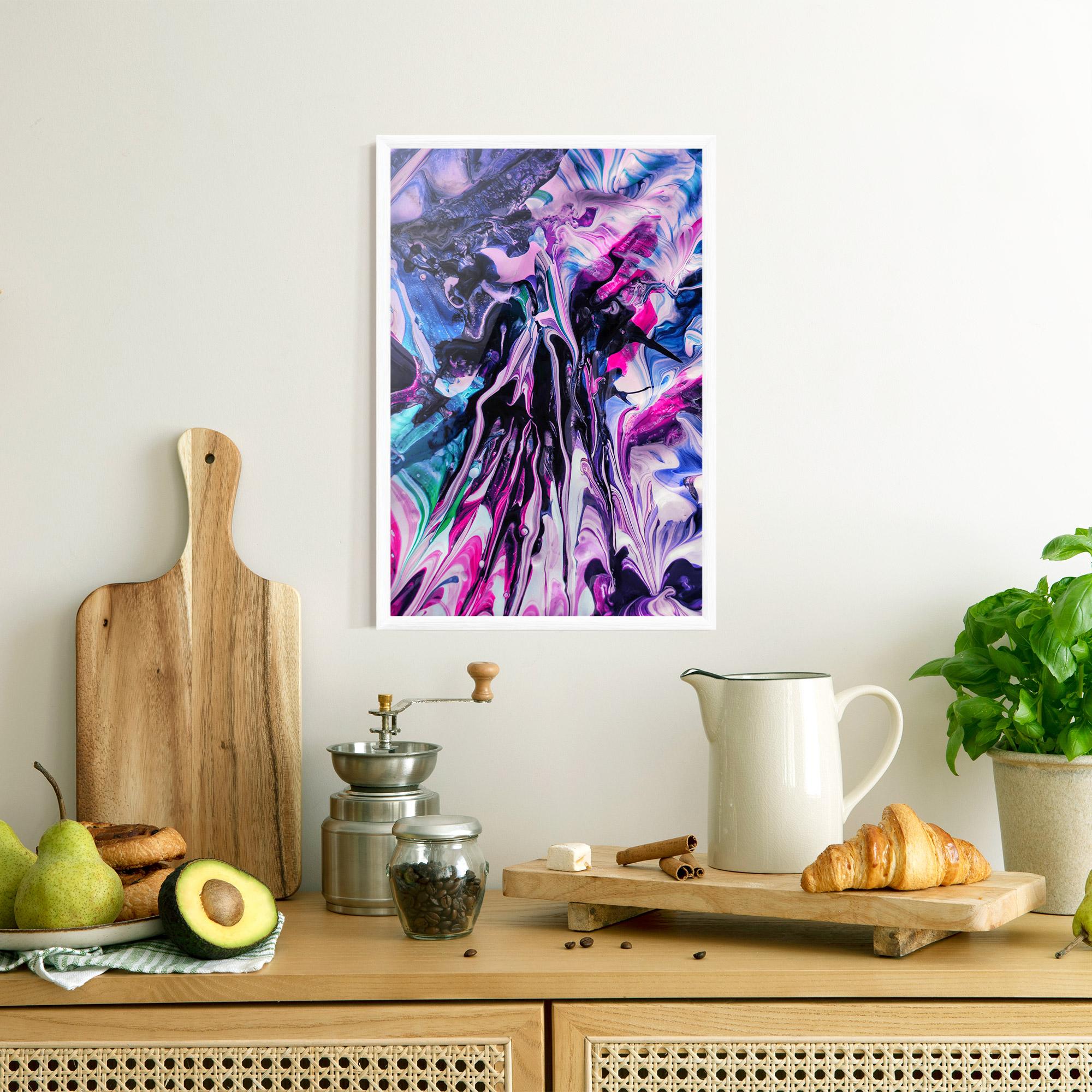 Keretezett Poszter Abstract Rose Colours mockup 8