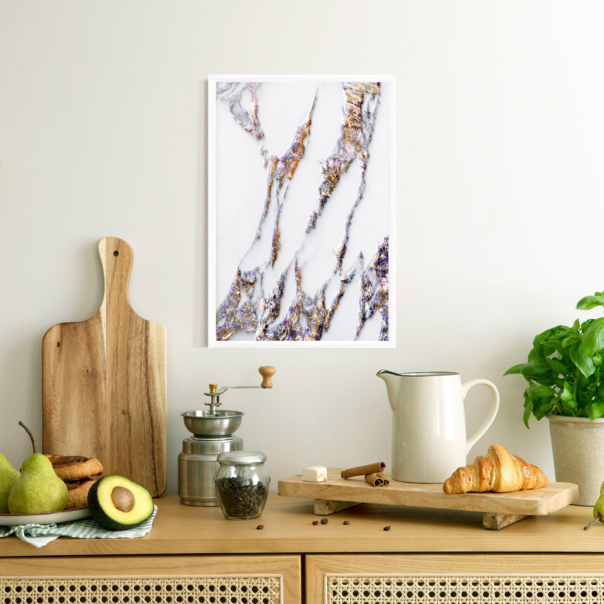 Keretezett Poszter Beautiful Color Marble mockup 8