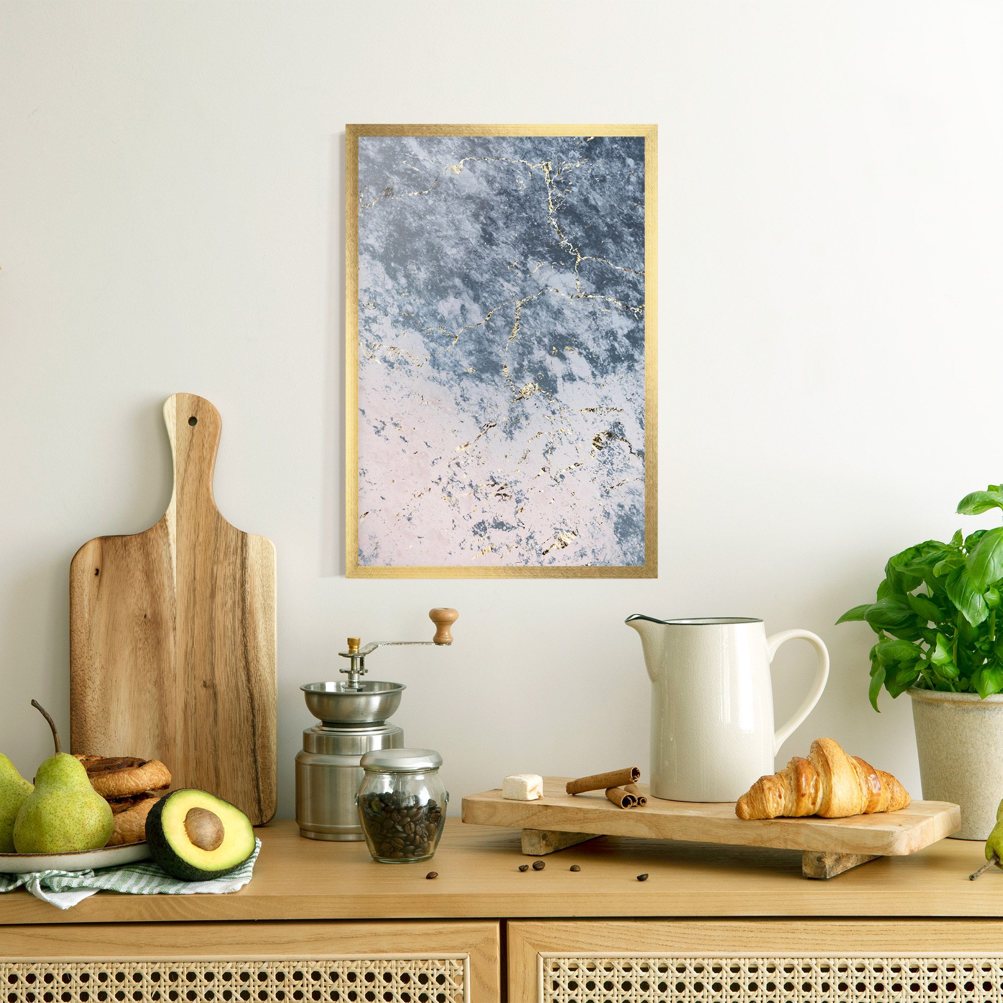 Blue Golden Lines mockup 8