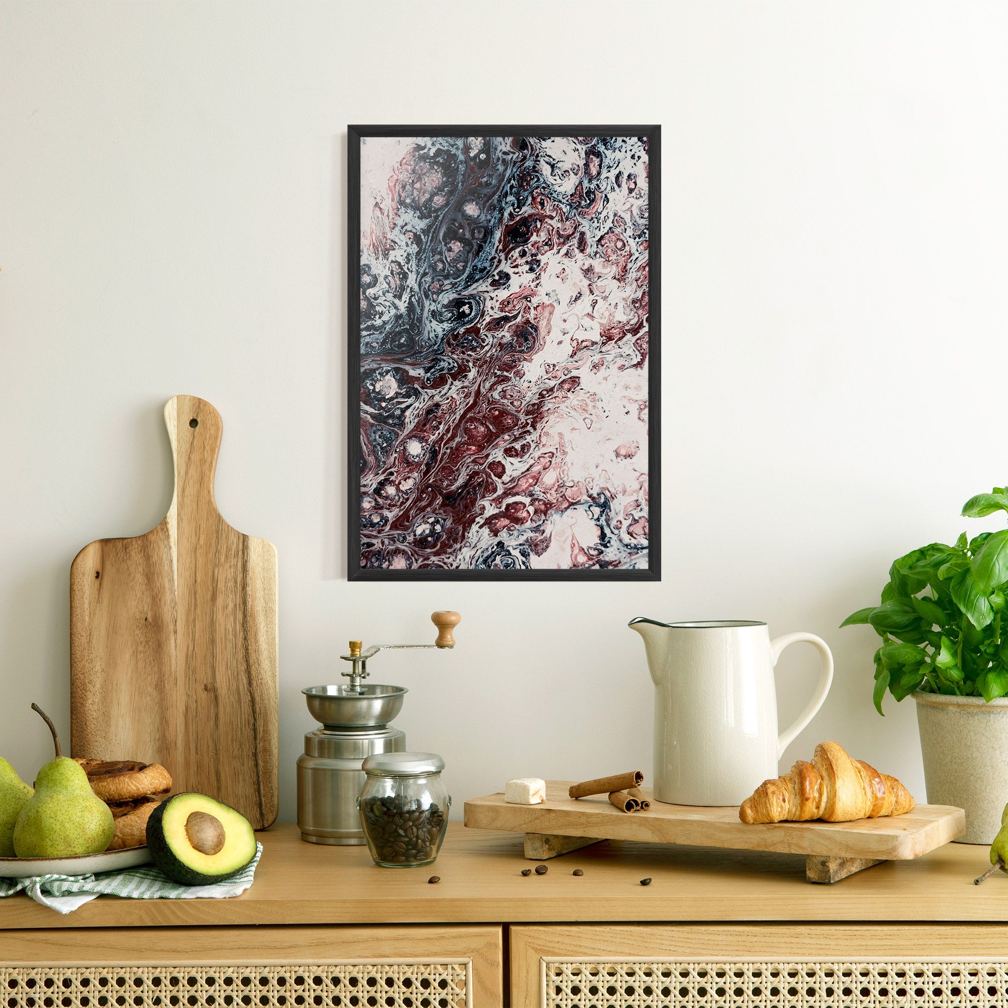 Abstract Dark Red mockup 8