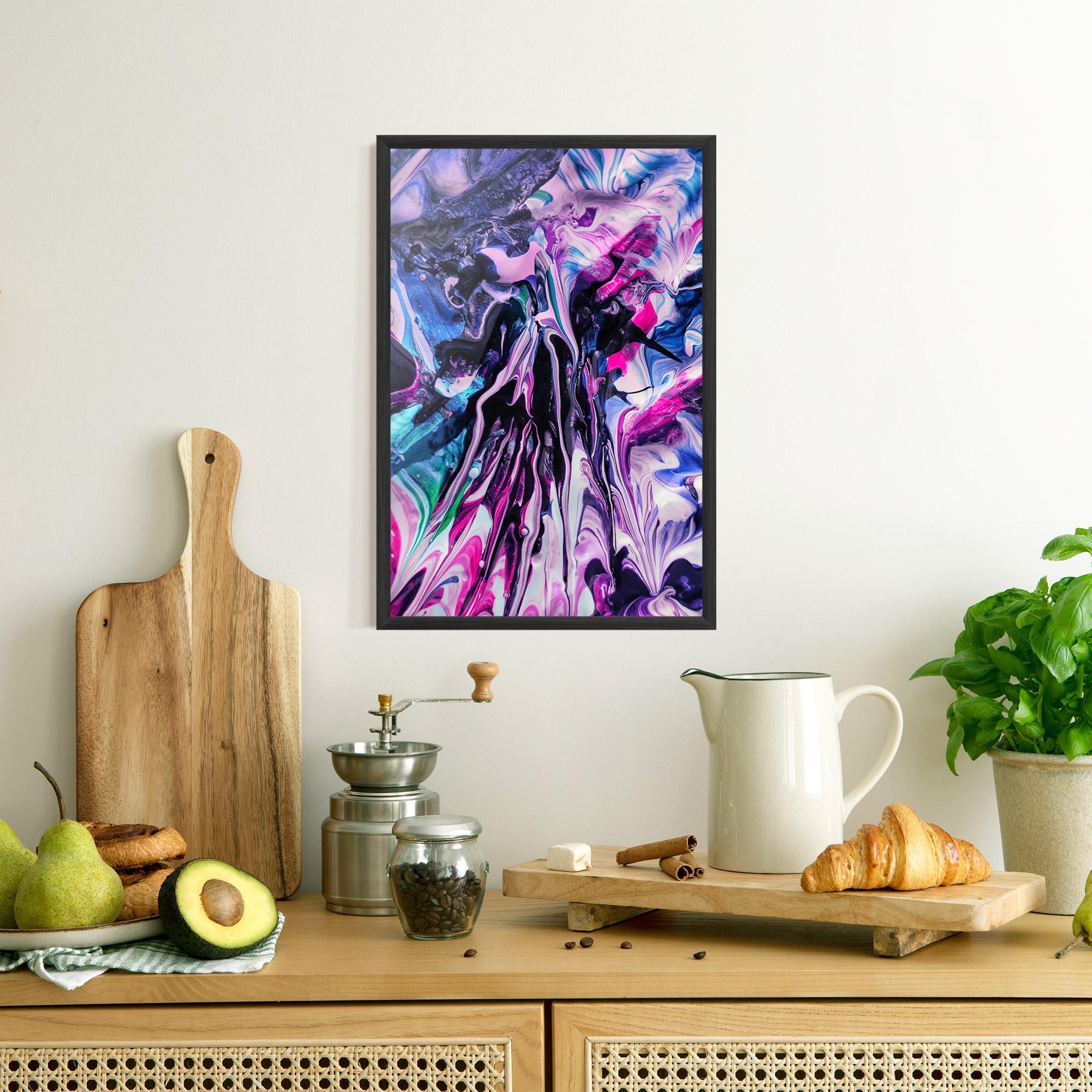 Keretezett Poszter Abstract Rose Colours mockup 8