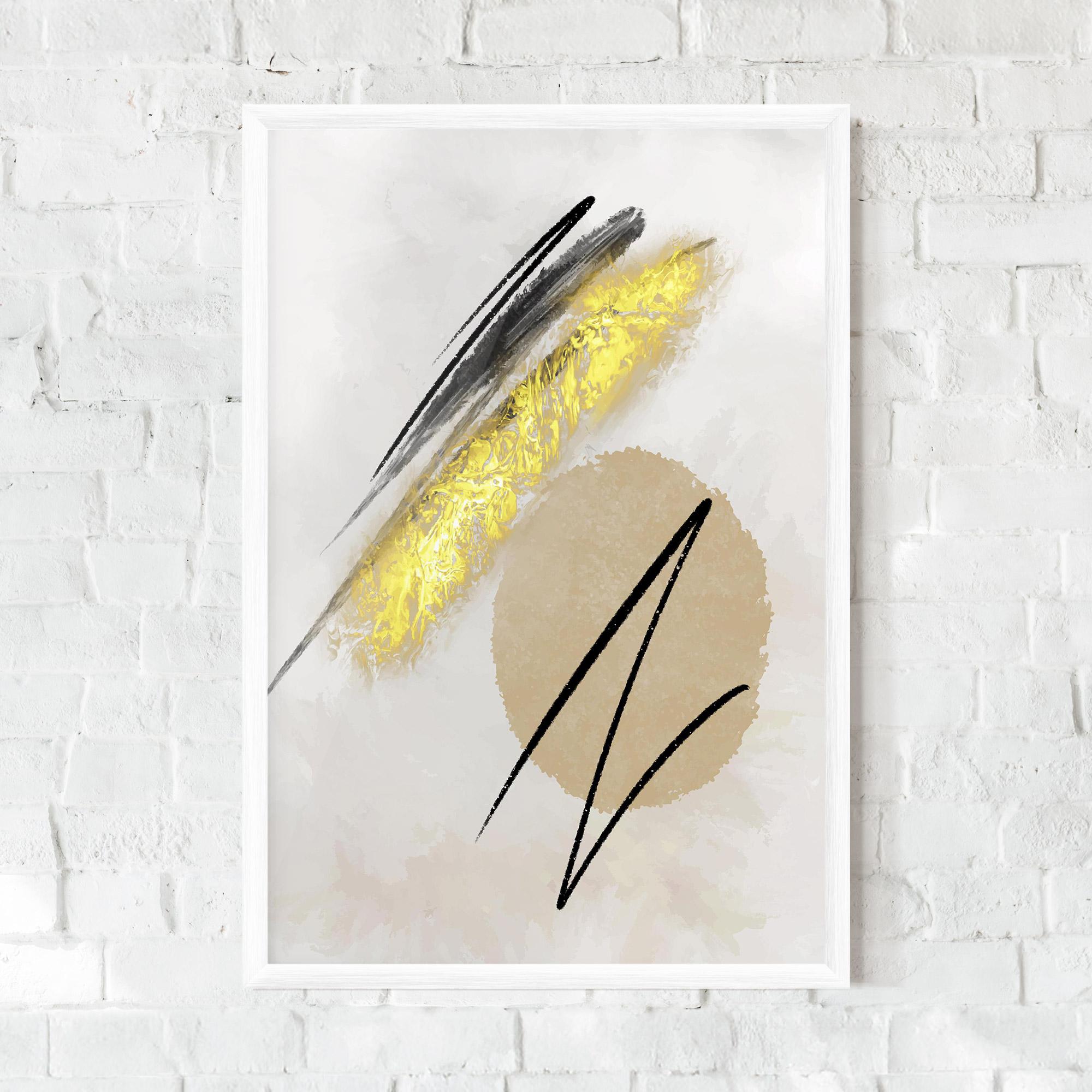 Keretezett Poszter Gold Brush mockup 0