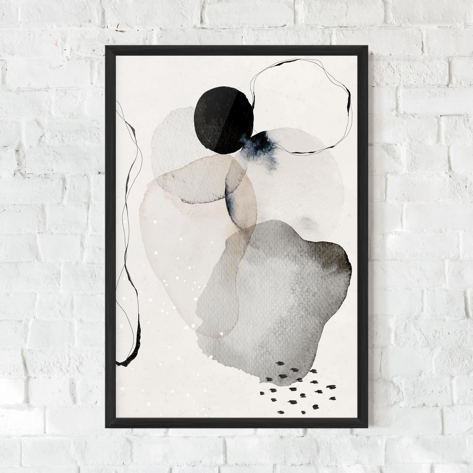 Keretezett Poszter Water Color Art mockup 0