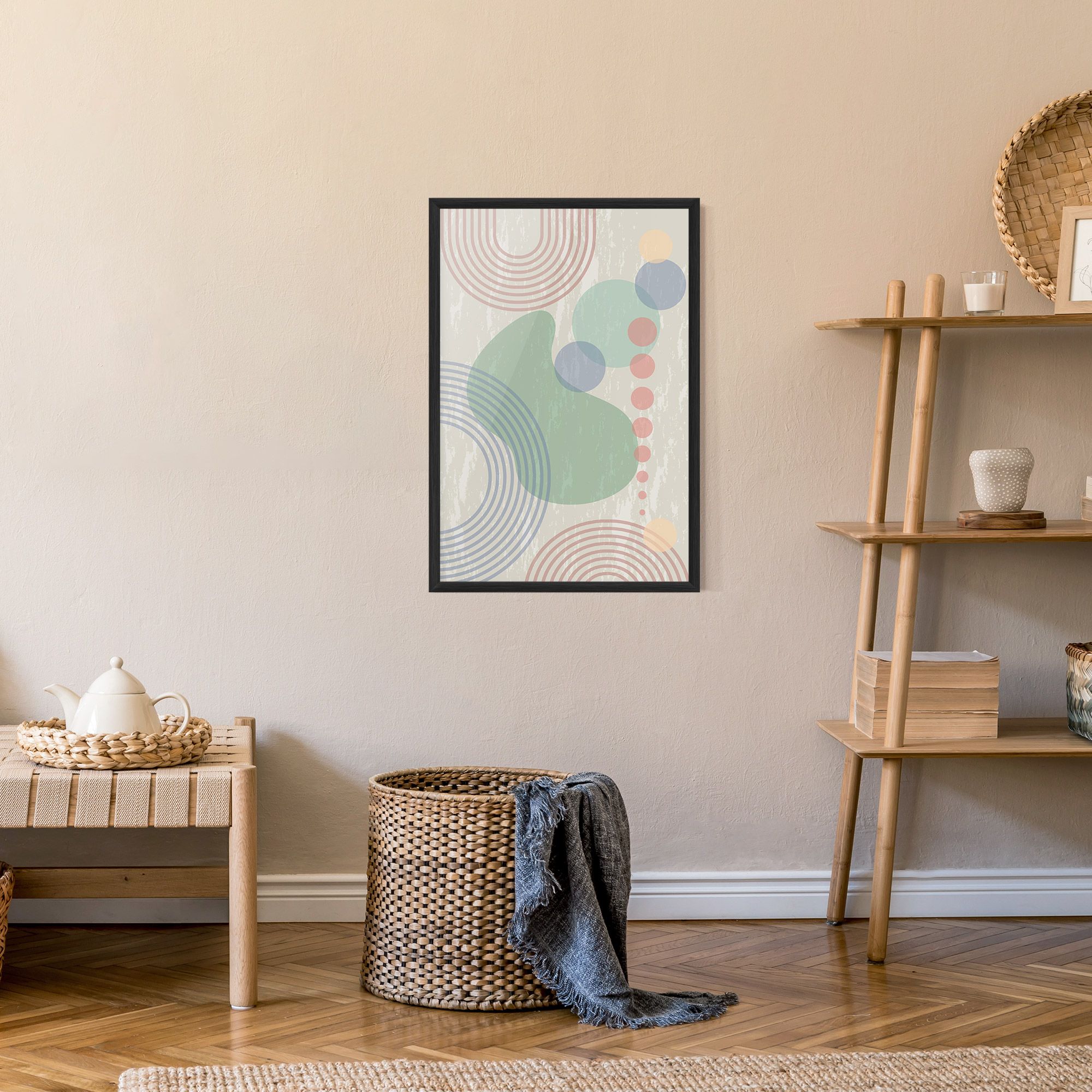 Green Pink Shapes mockup 9