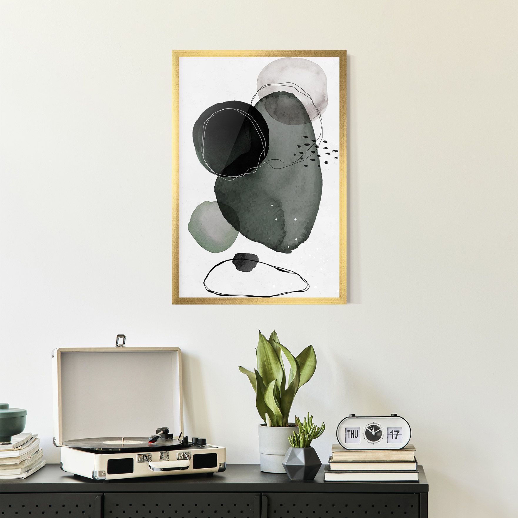 Green Watercolor mockup 2