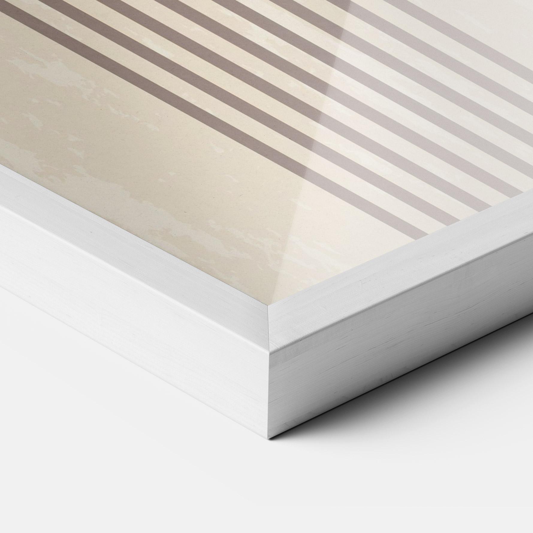 Keretezett Poszter Cream Blue Circles mockup 3