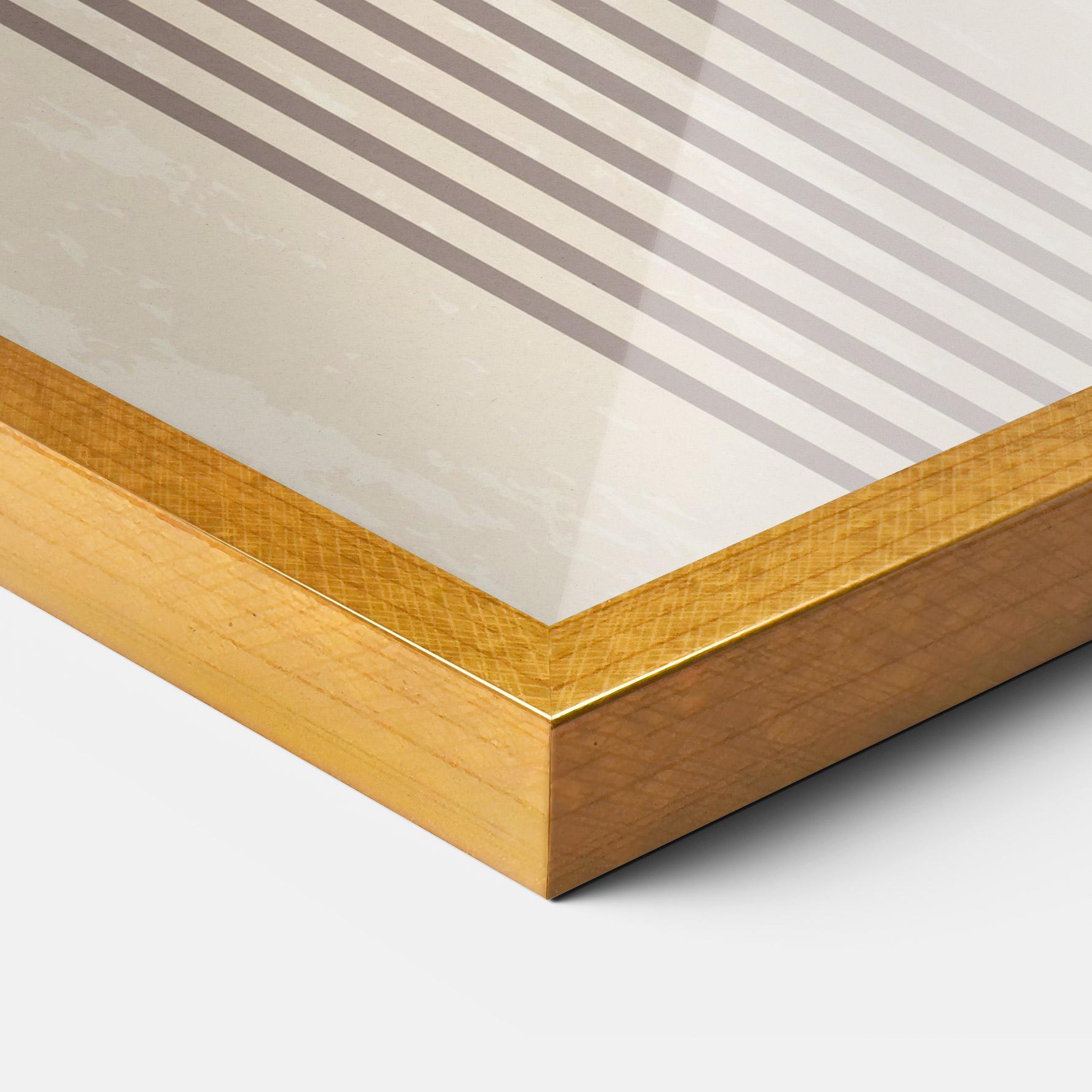 Keretezett Poszter Cream Blue Circles mockup 3