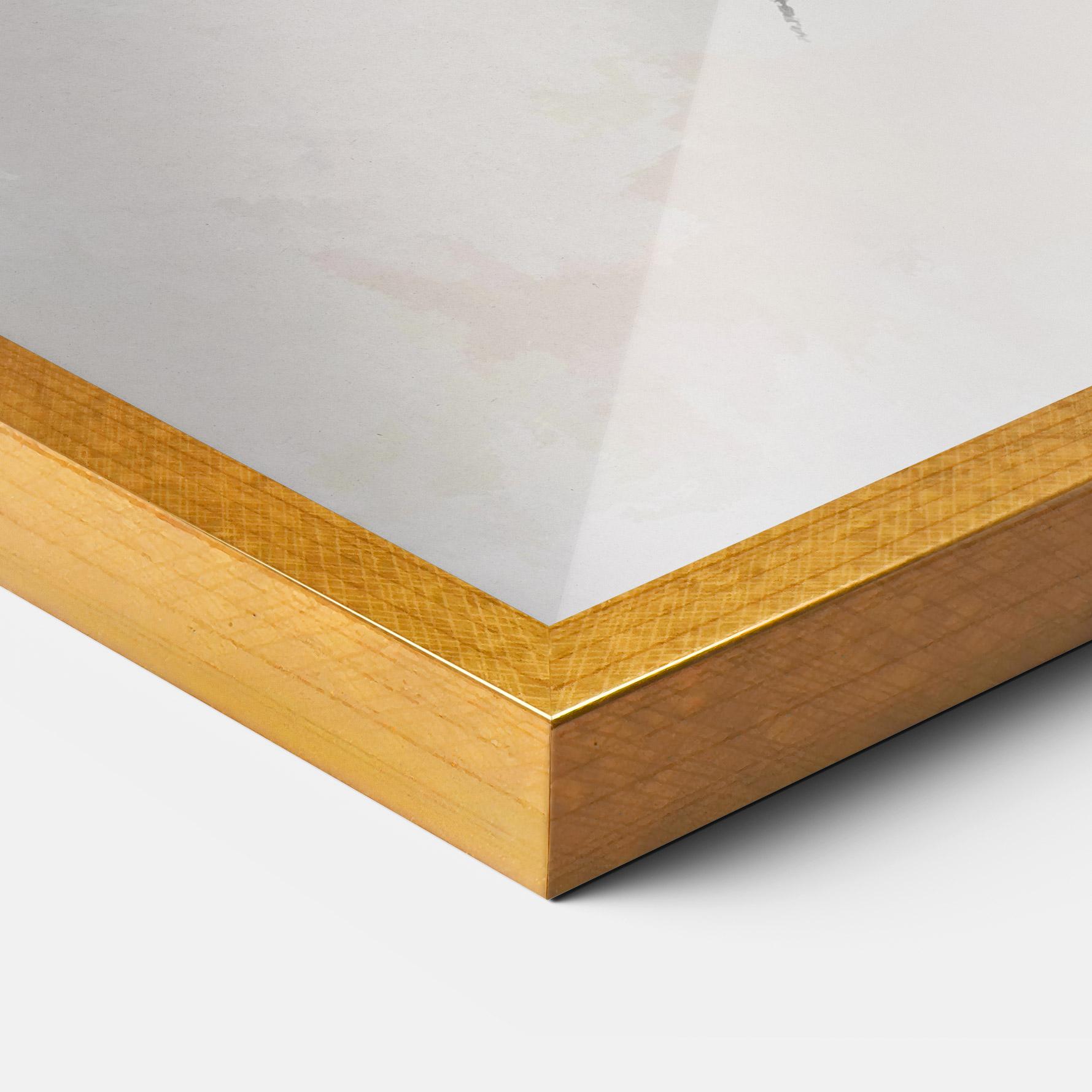 Keretezett Poszter Gold Brush mockup 3