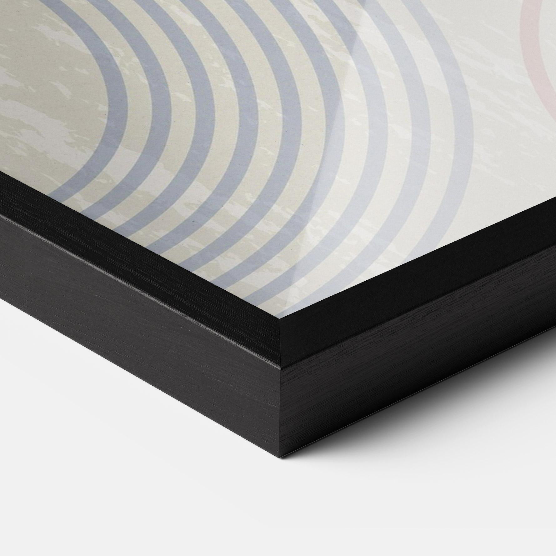 Keretezett Poszter Green Pink Shapes mockup 3