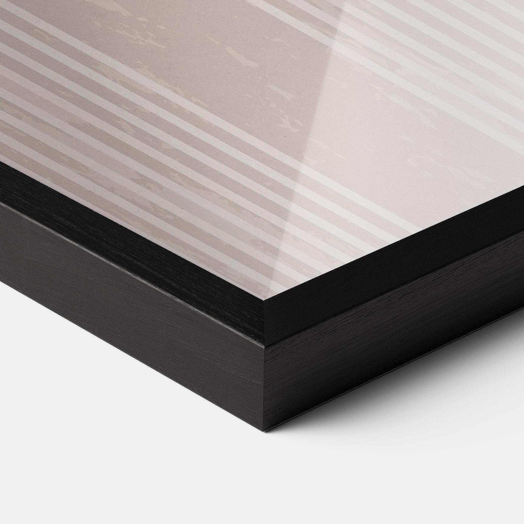 Keretezett Poszter Pink Circle On Cream mockup 3