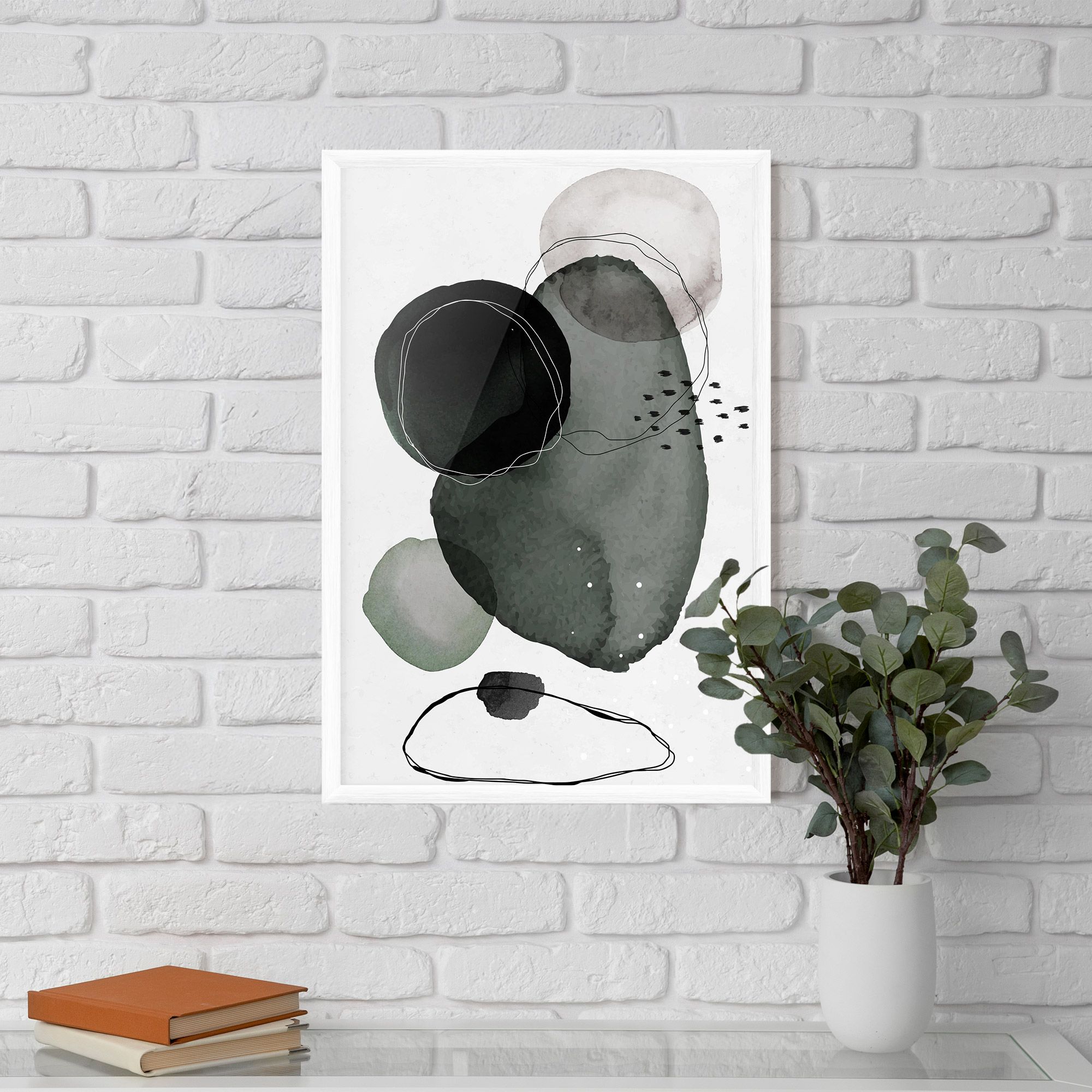 Green Watercolor mockup 5