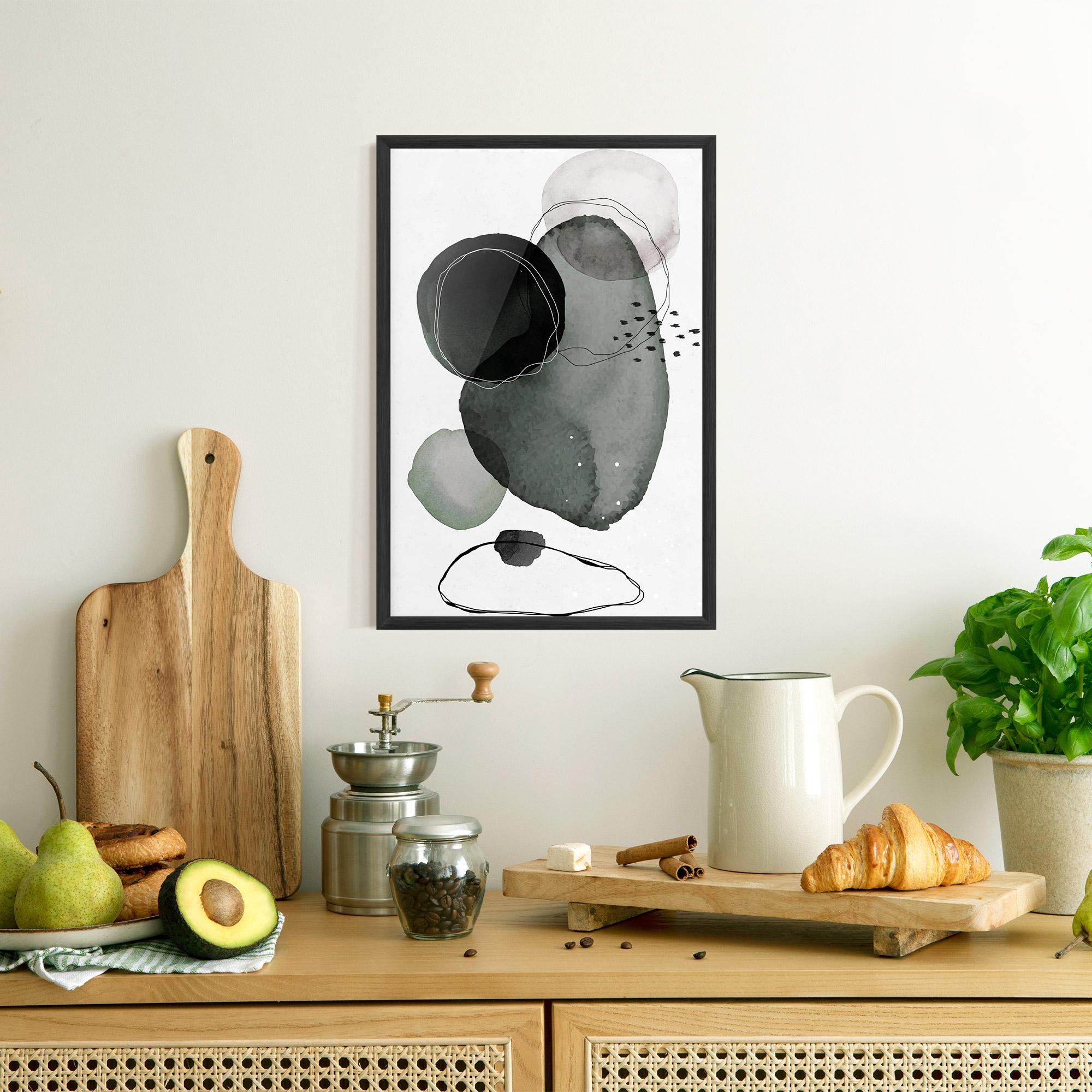 Keretezett Poszter Green Watercolor mockup 8