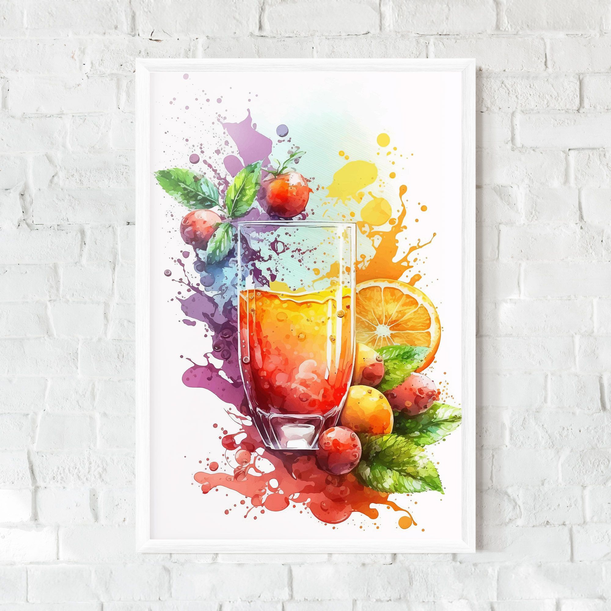 Watercolor Drink mockup 0