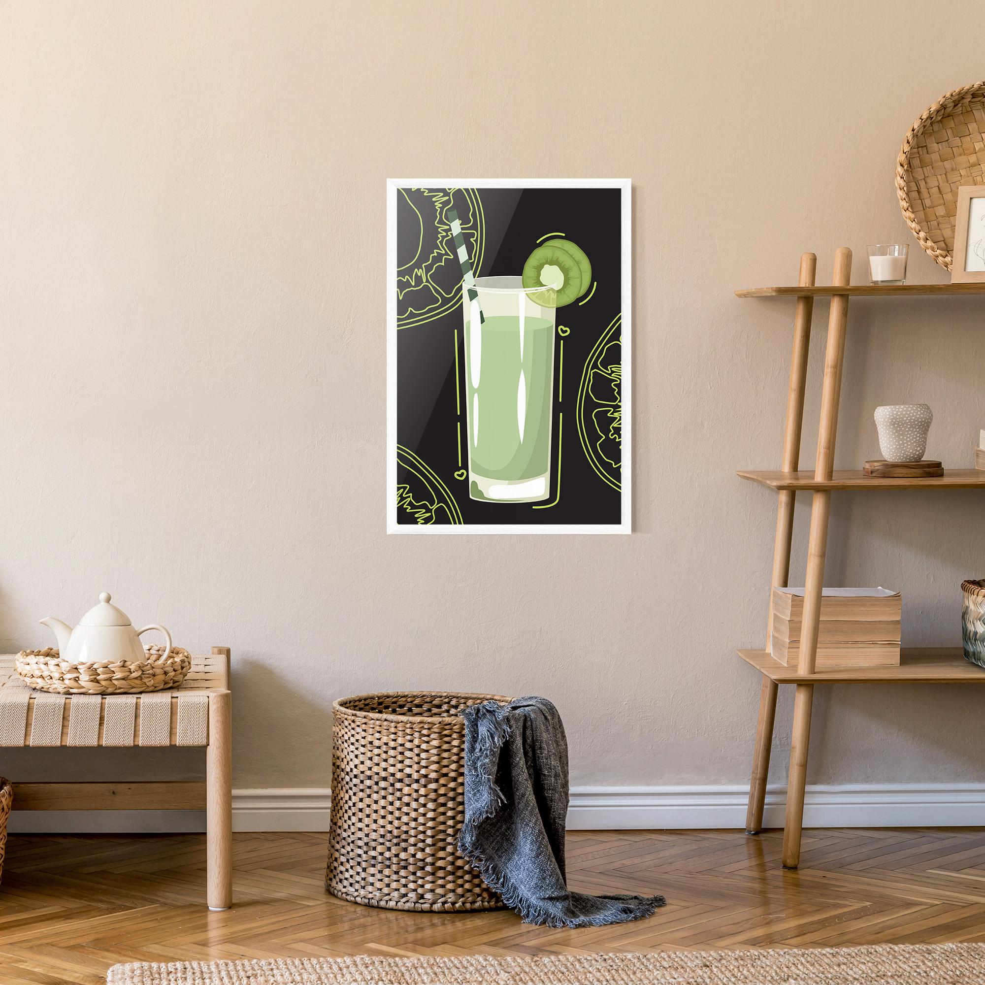 Keretezett Poszter Kiwi Drink mockup 9