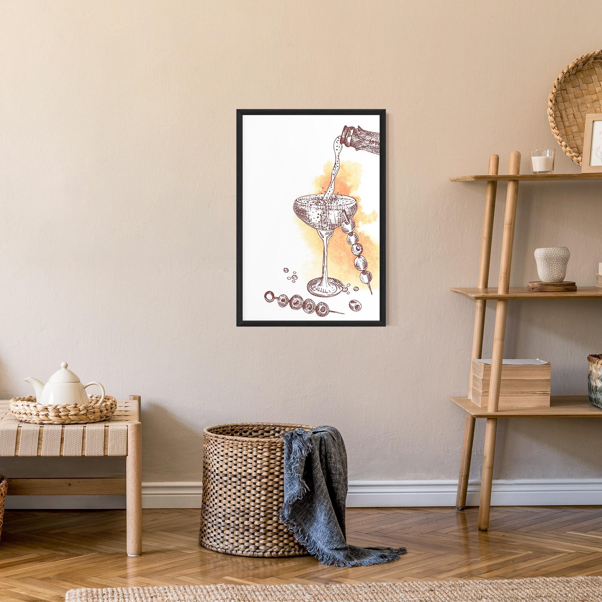 Keretezett Poszter Cocktail mockup 9