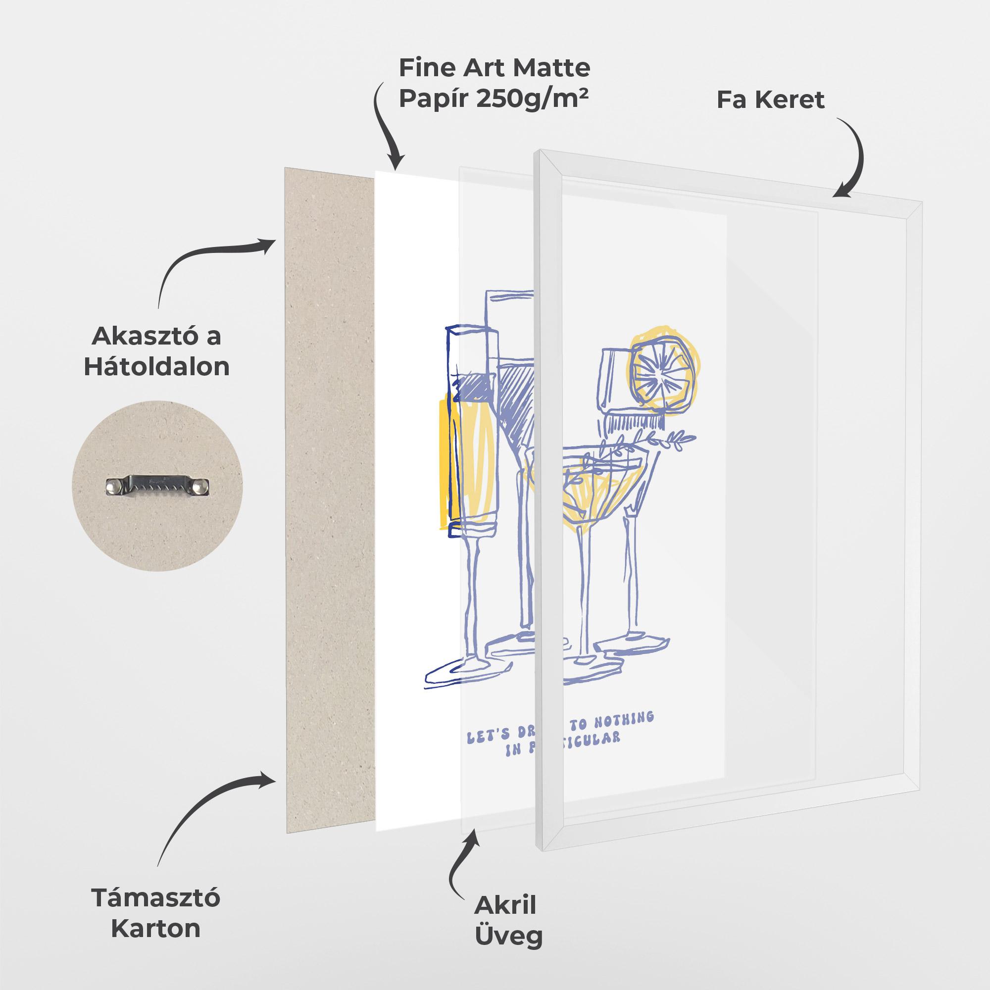 Keretezett Poszter Lets Drink mockup 1