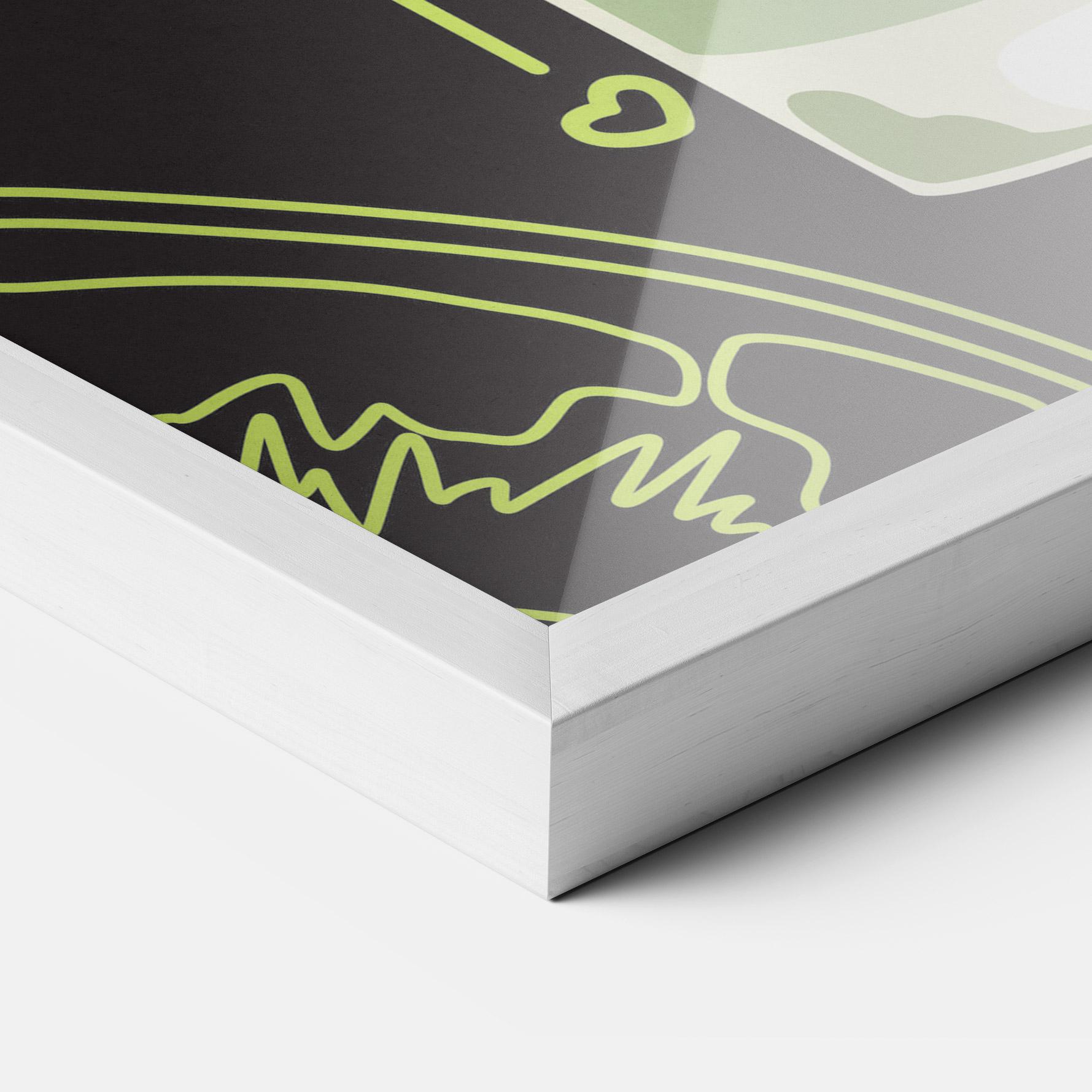 Keretezett Poszter Kiwi Drink mockup 3