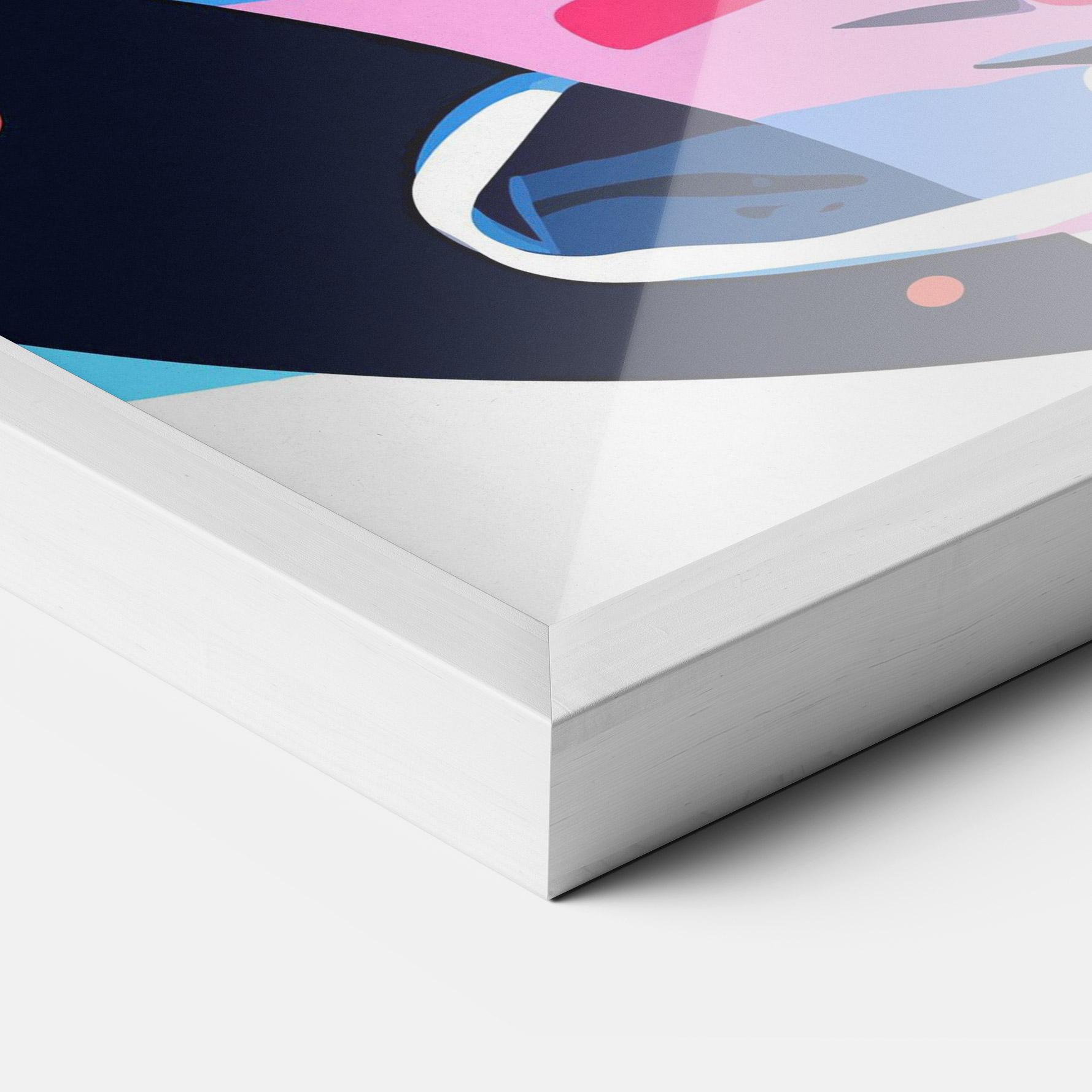 Keretezett Poszter Red Cocktail Art mockup 3