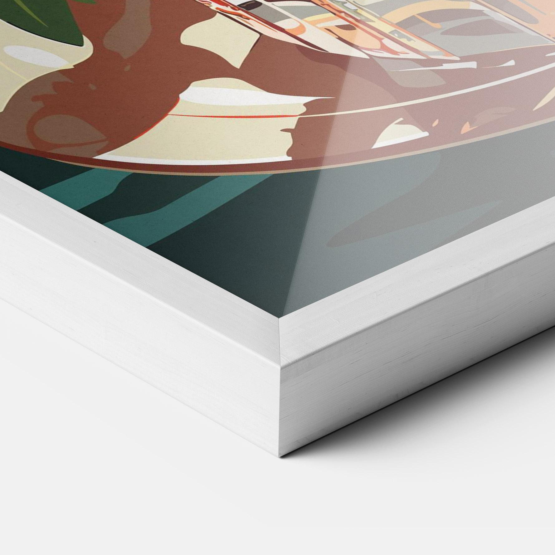 Keretezett Poszter Sunset Cocktail mockup 3