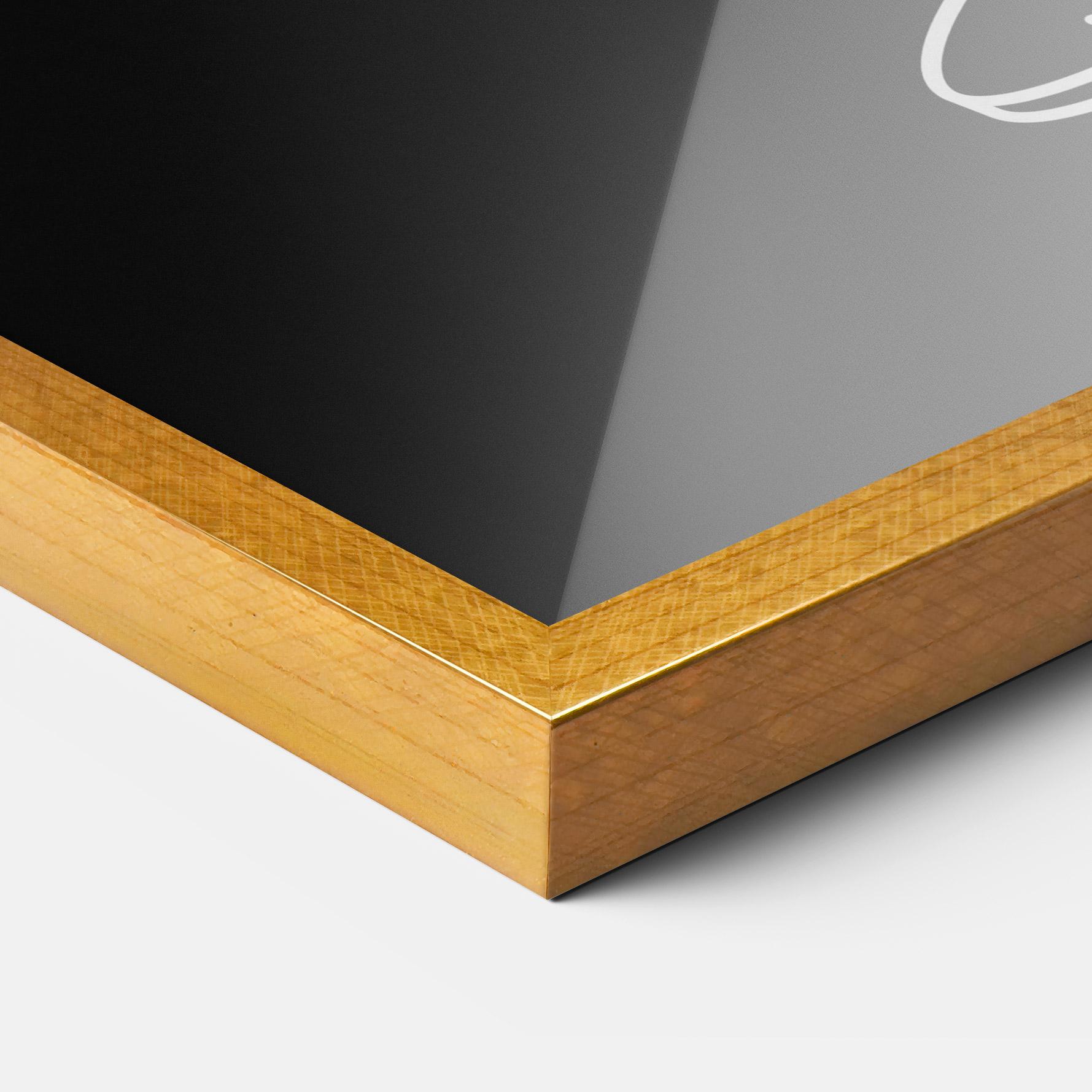 Keretezett Poszter Glass mockup 3