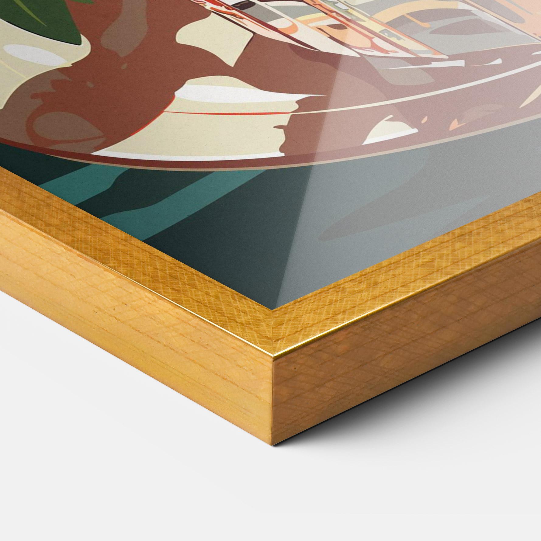 Keretezett Poszter Sunset Cocktail mockup 3