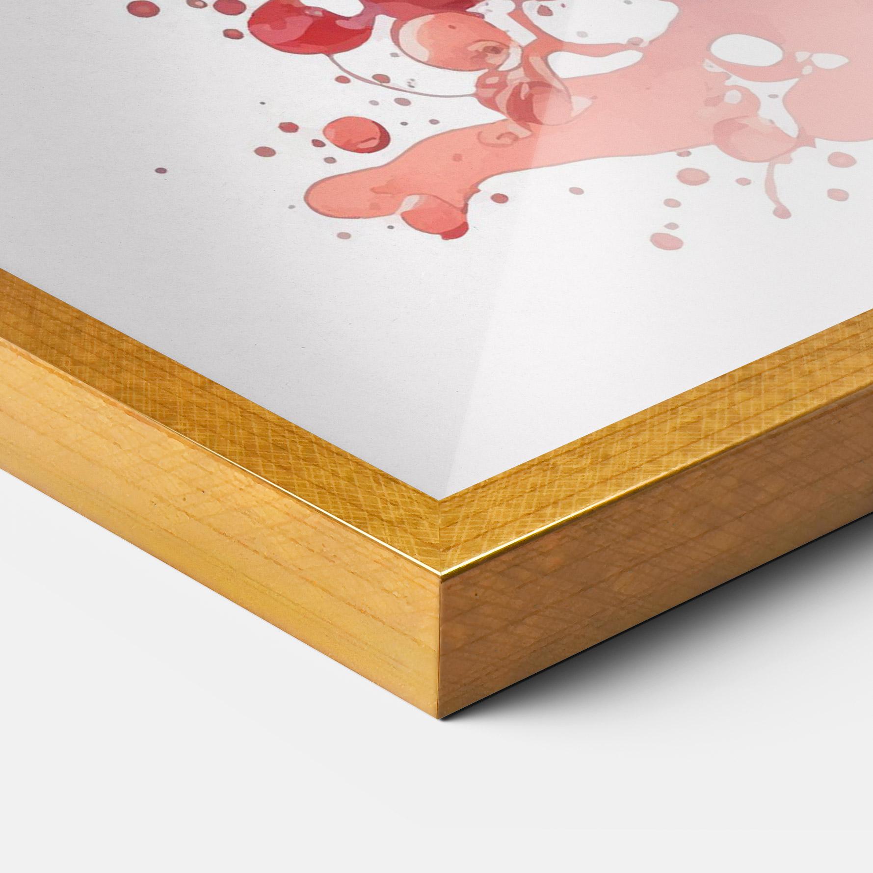 Keretezett Poszter Watercolor Drink mockup 3