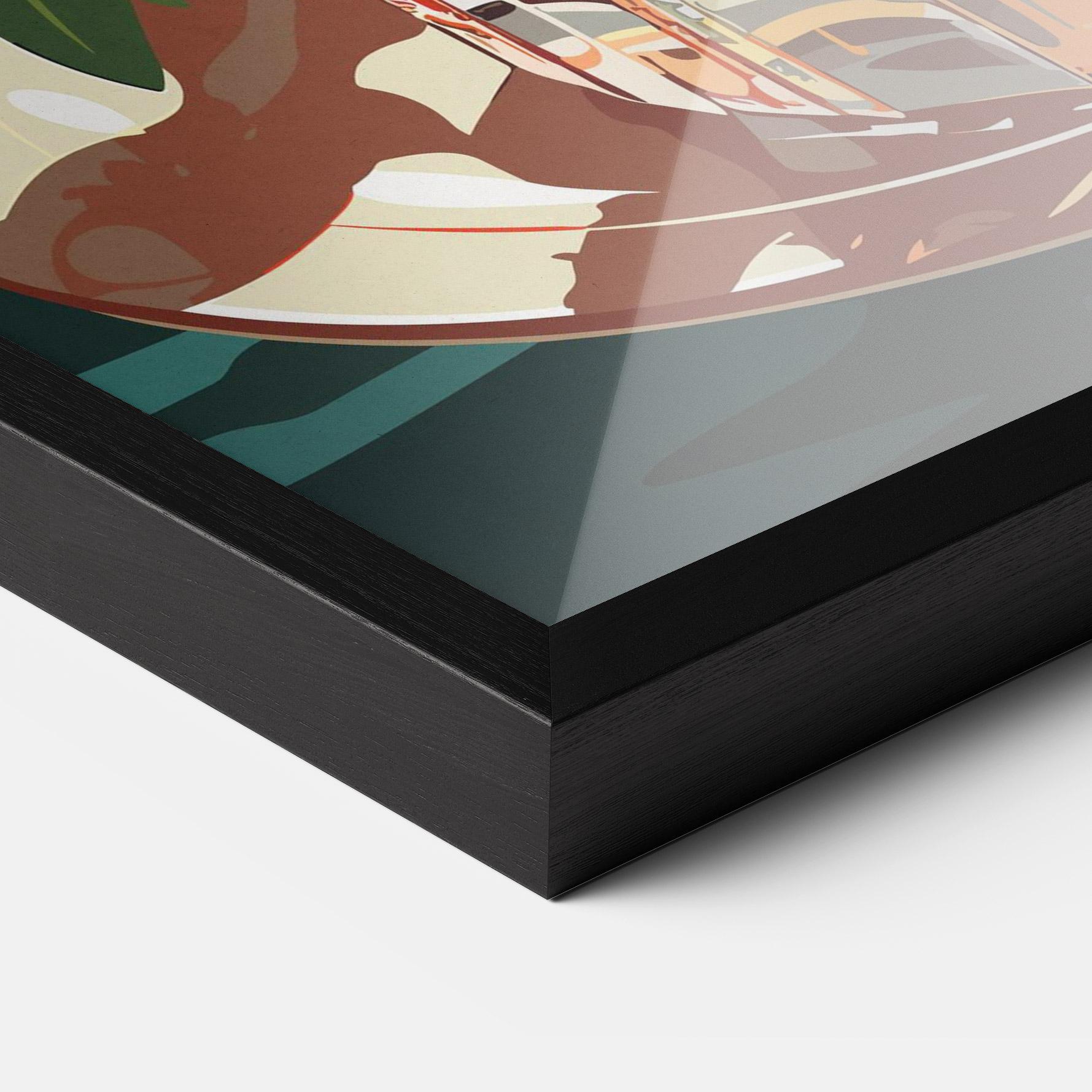 Keretezett Poszter Sunset Cocktail mockup 3