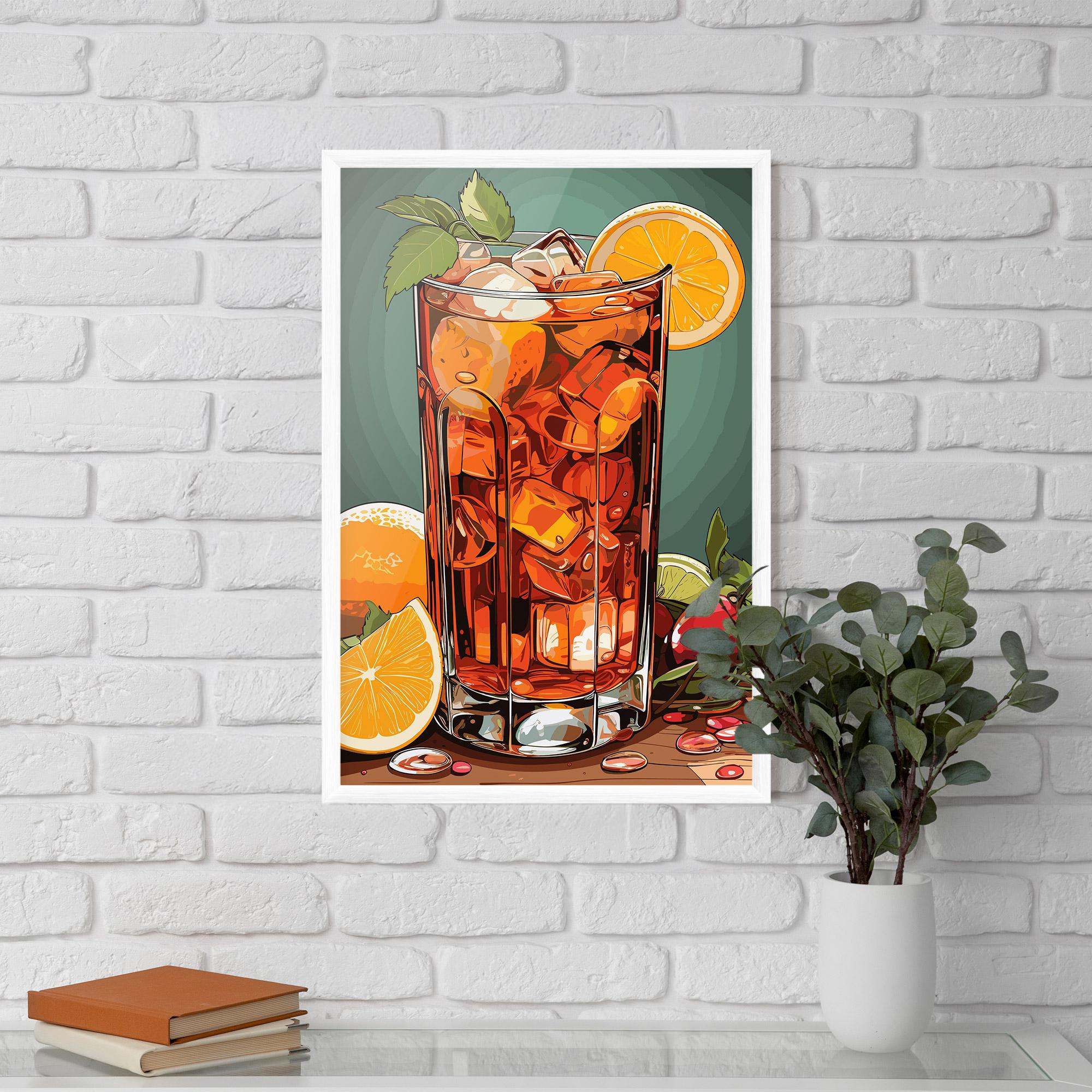 Keretezett Poszter Brown Cocktail mockup 5
