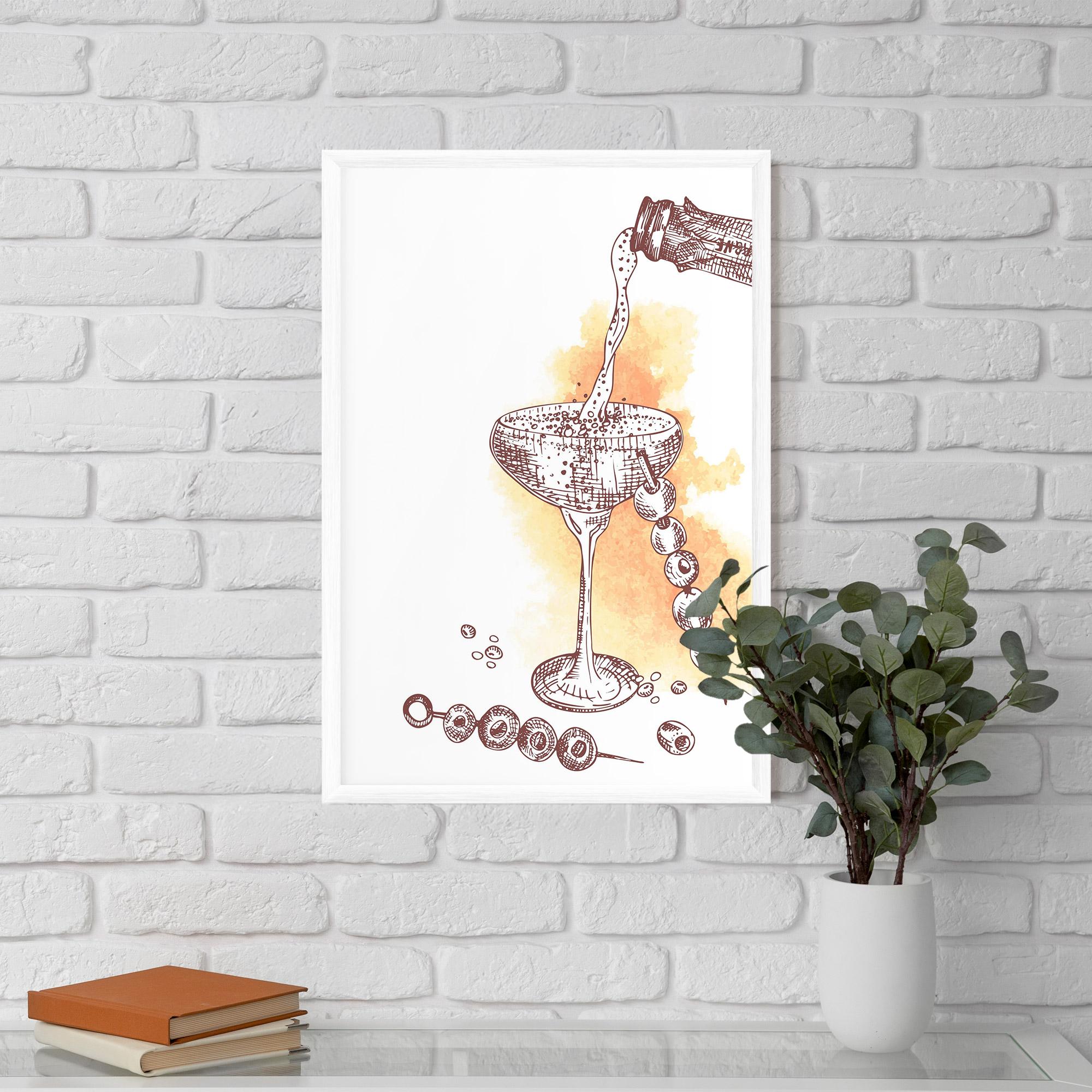 Keretezett Poszter Cocktail mockup 5