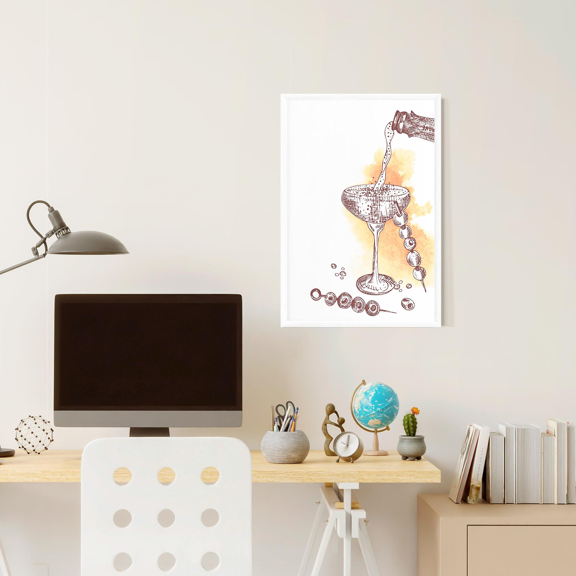 Keretezett Poszter Cocktail mockup 6