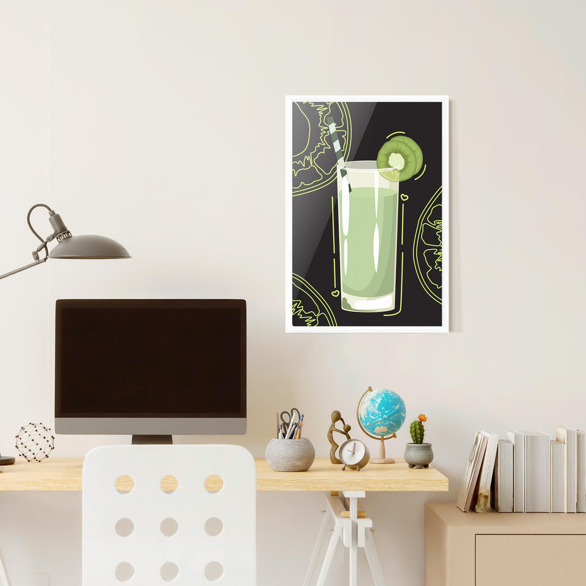 Keretezett Poszter Kiwi Drink mockup 6