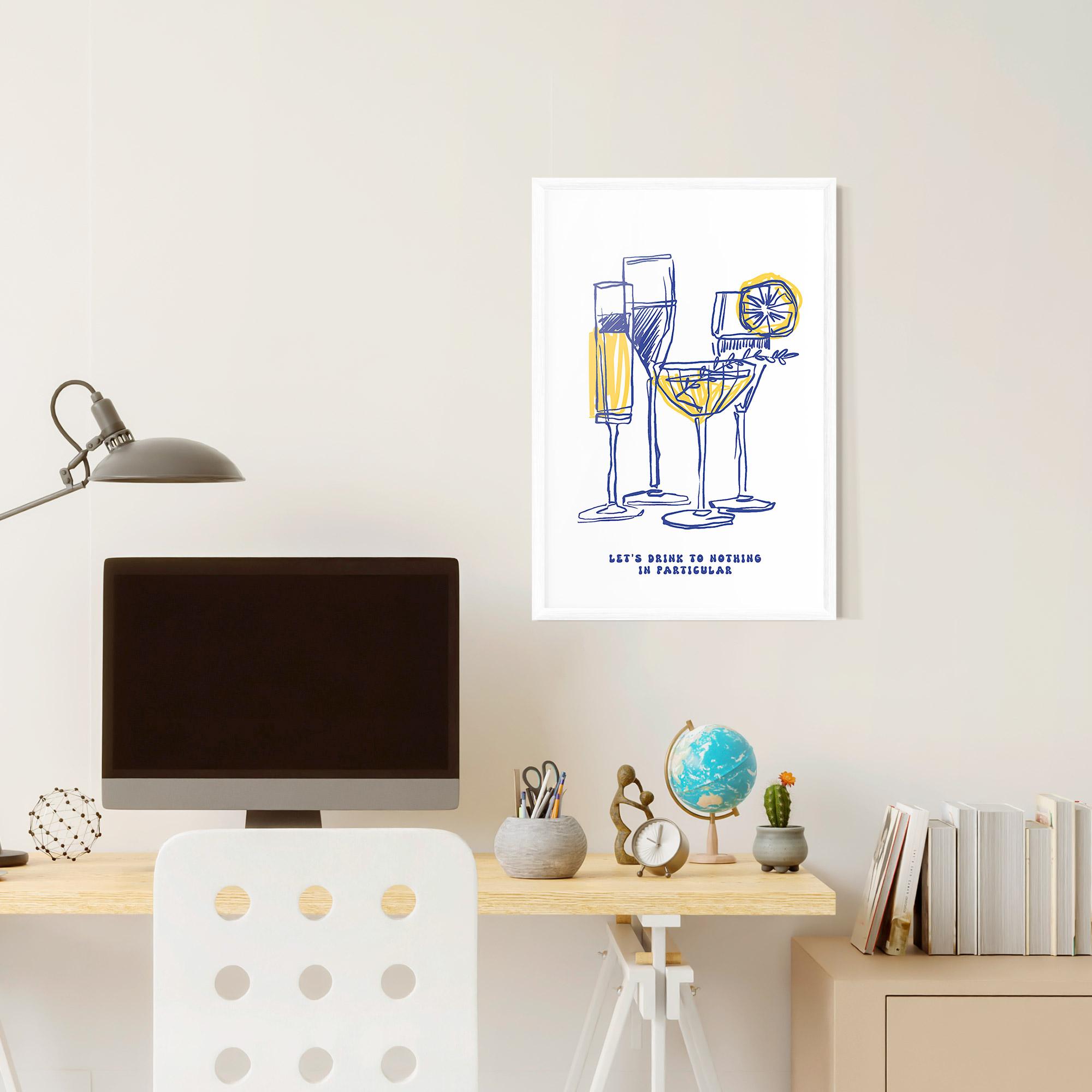 Keretezett Poszter Lets Drink mockup 6