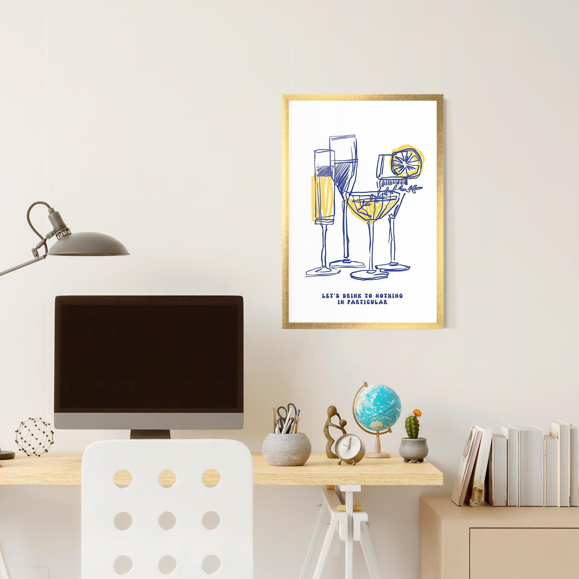 Keretezett Poszter Lets Drink mockup 6