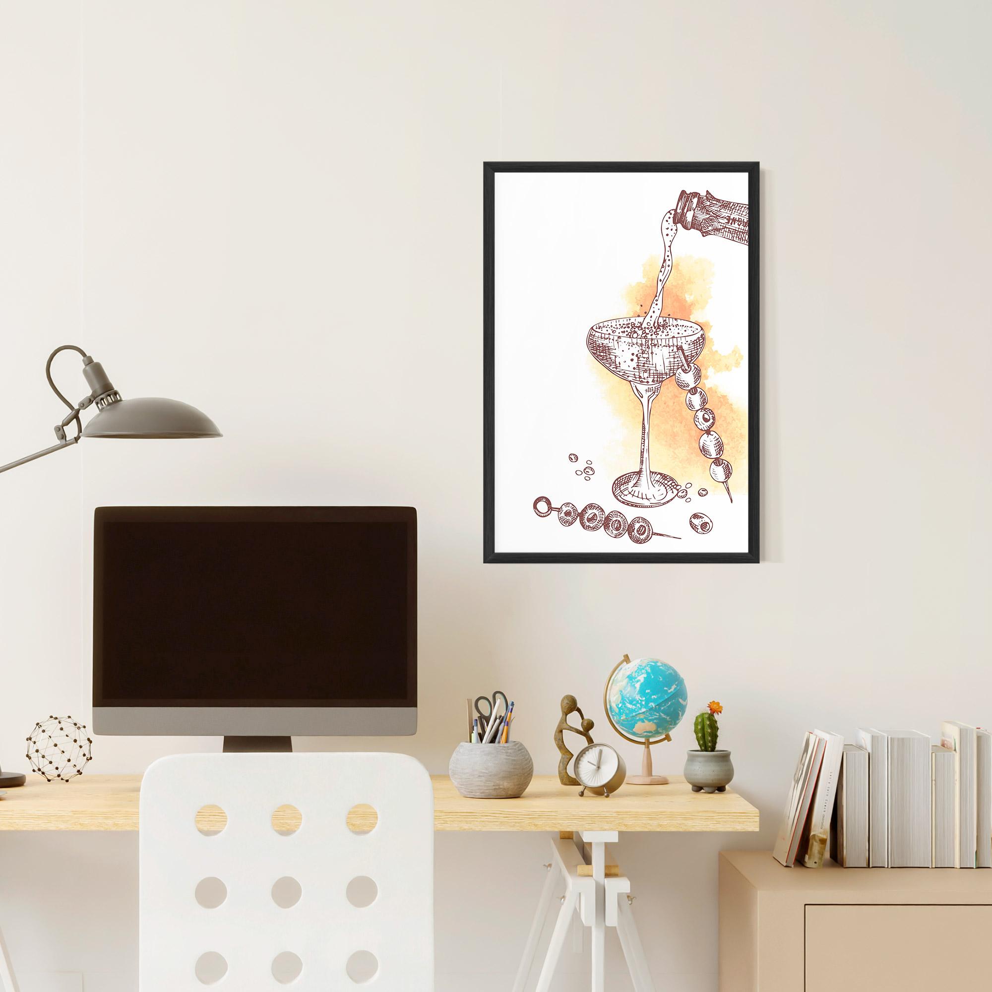Keretezett Poszter Cocktail mockup 6