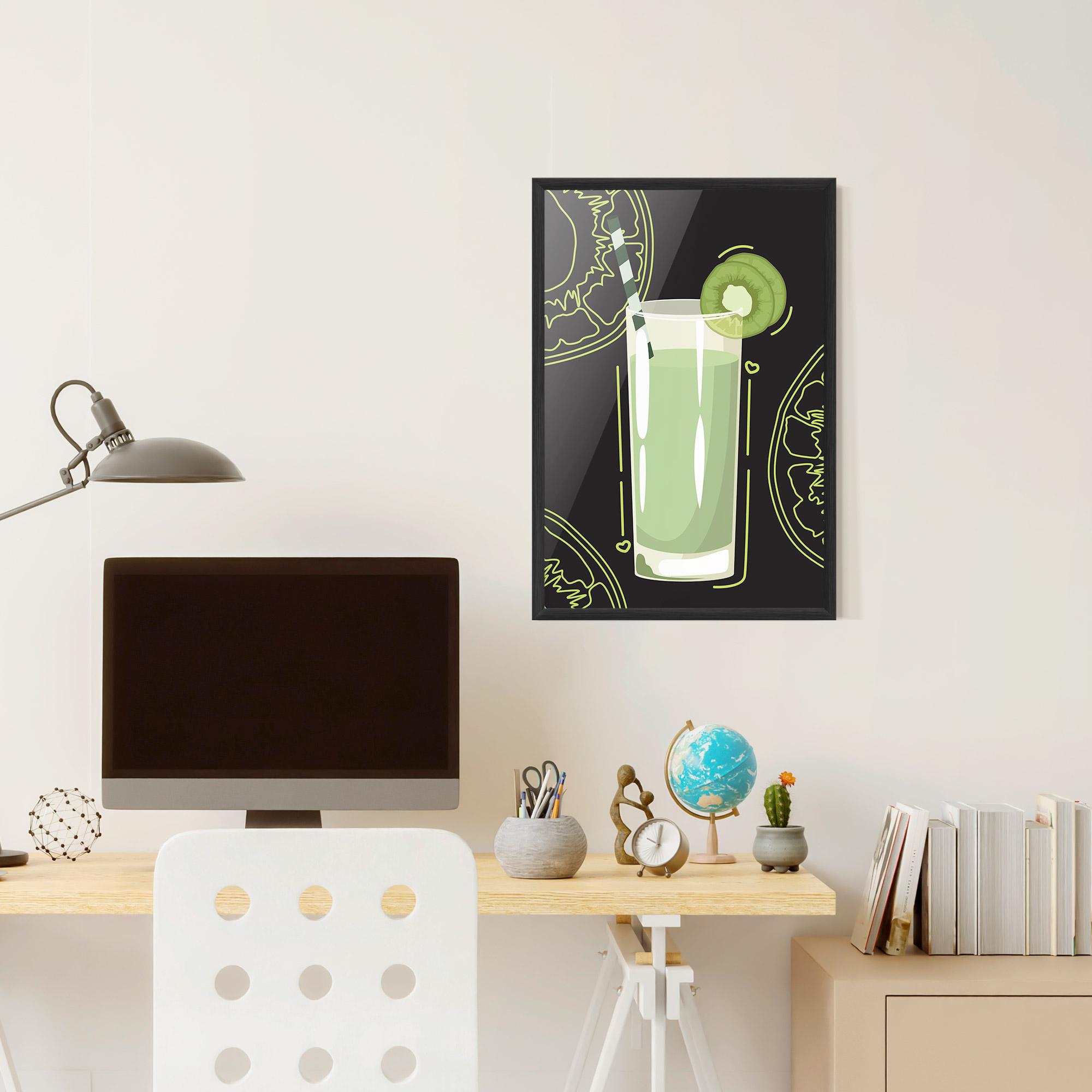 Keretezett Poszter Kiwi Drink mockup 6