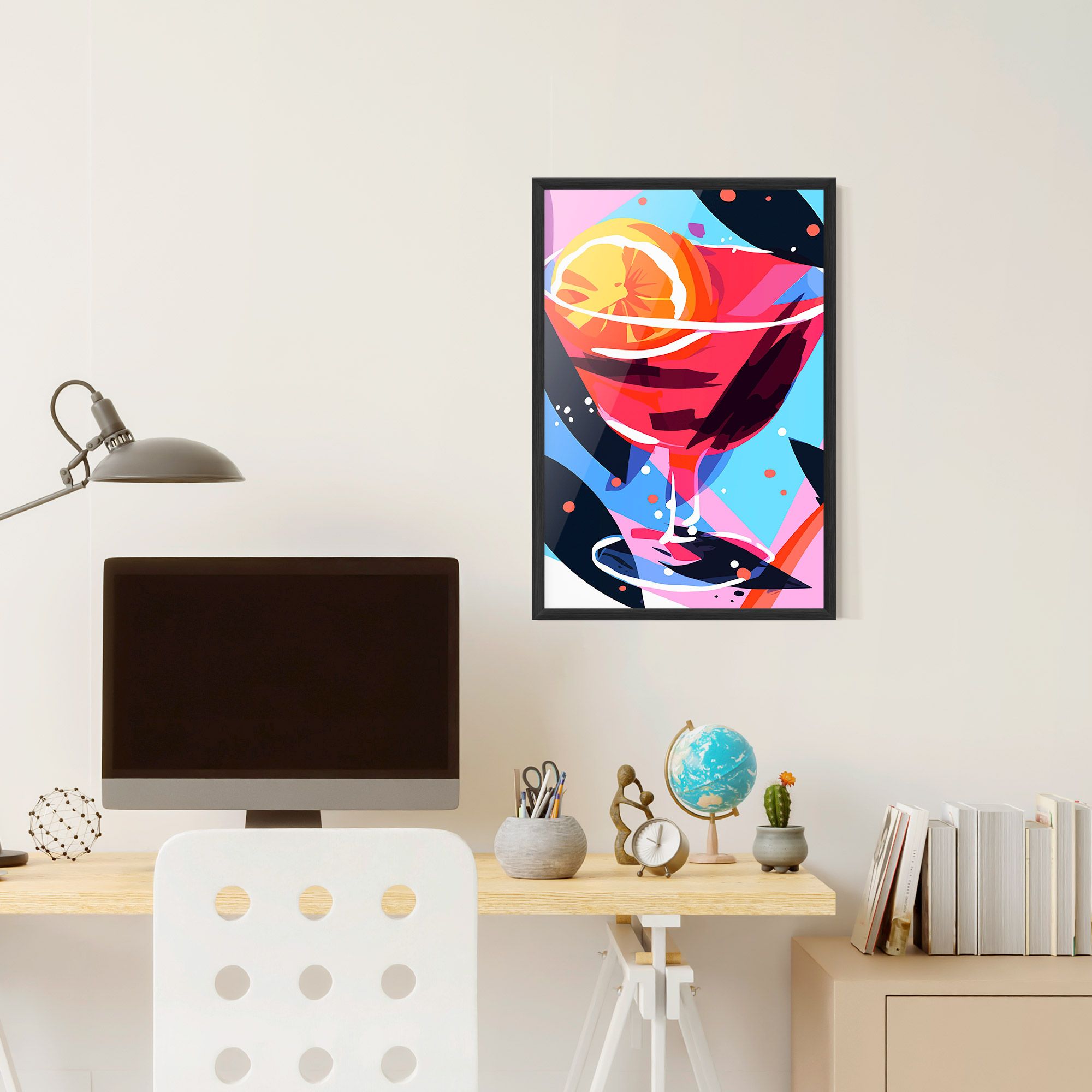 Red Cocktail Art mockup 6