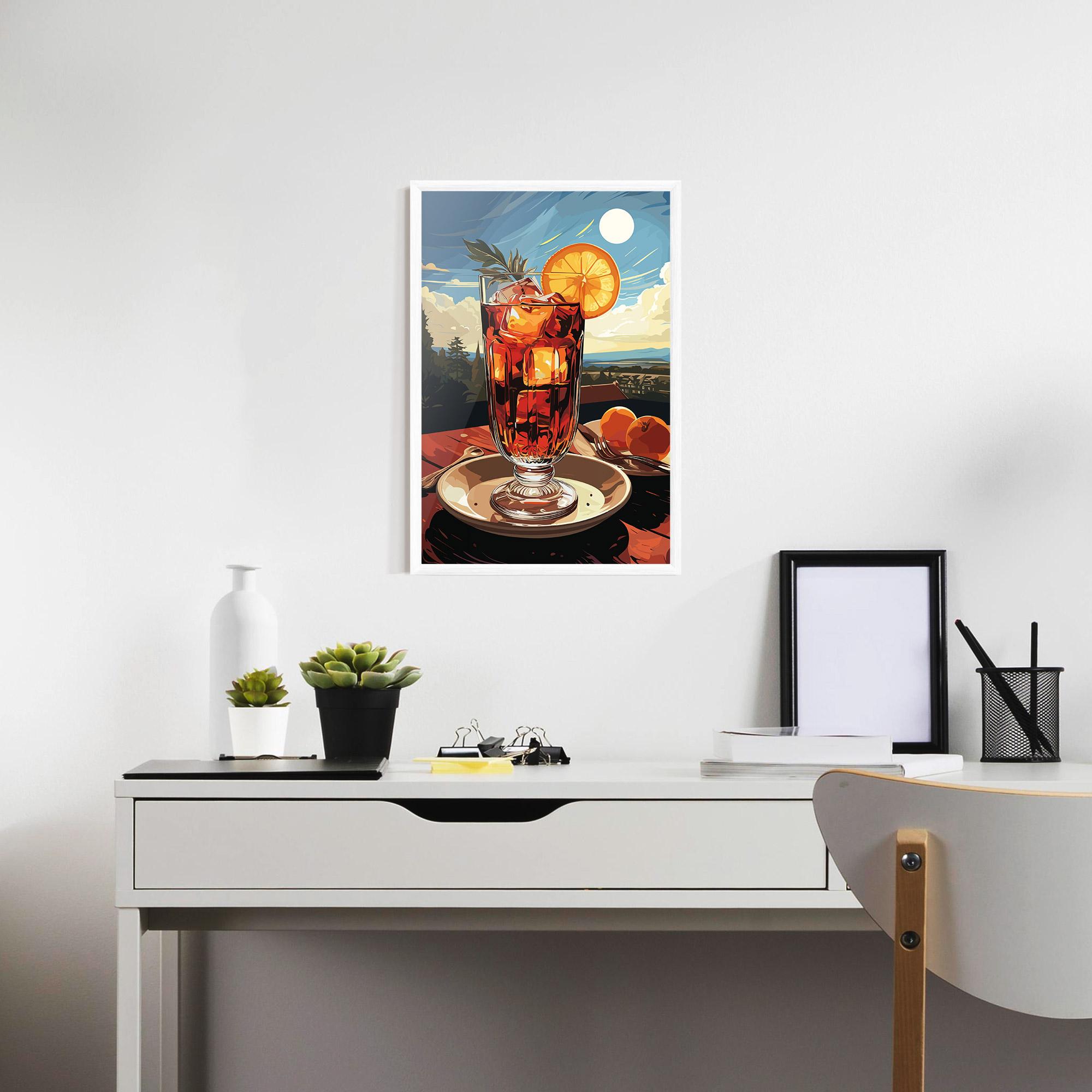 Keretezett Poszter Cocktail Orange mockup 7