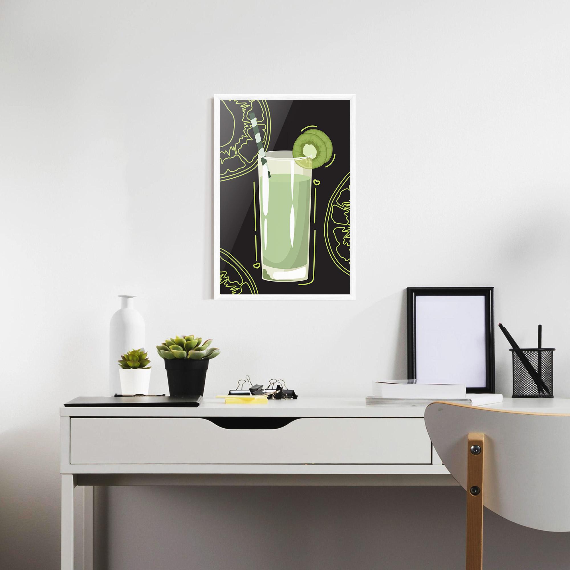 Keretezett Poszter Kiwi Drink mockup 7