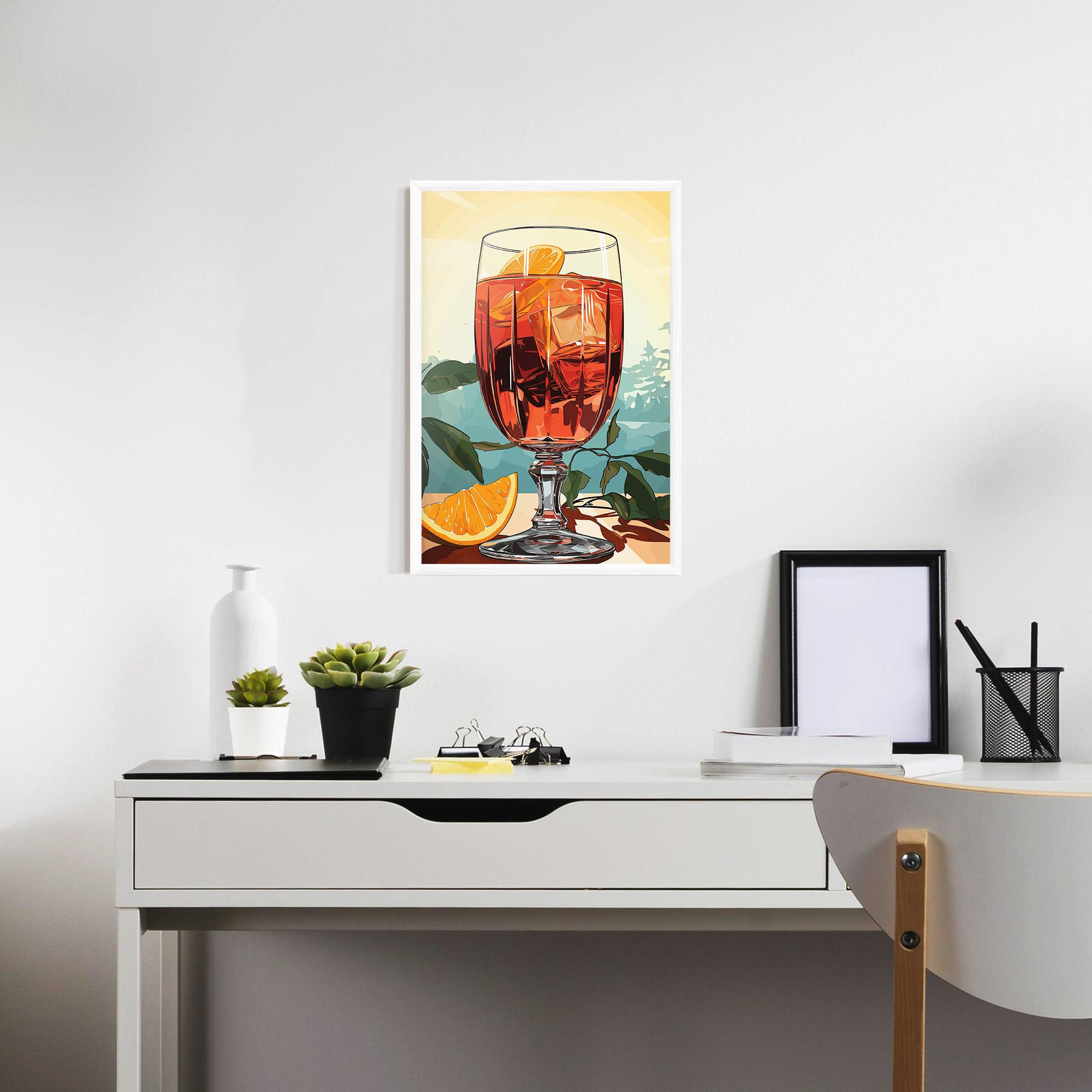Keretezett Poszter Sunrise Cocktail mockup 7