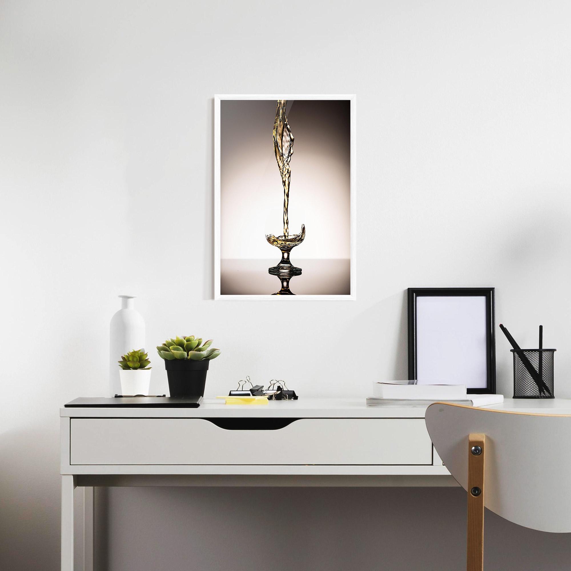 Keretezett Poszter White Wine Splash mockup 7