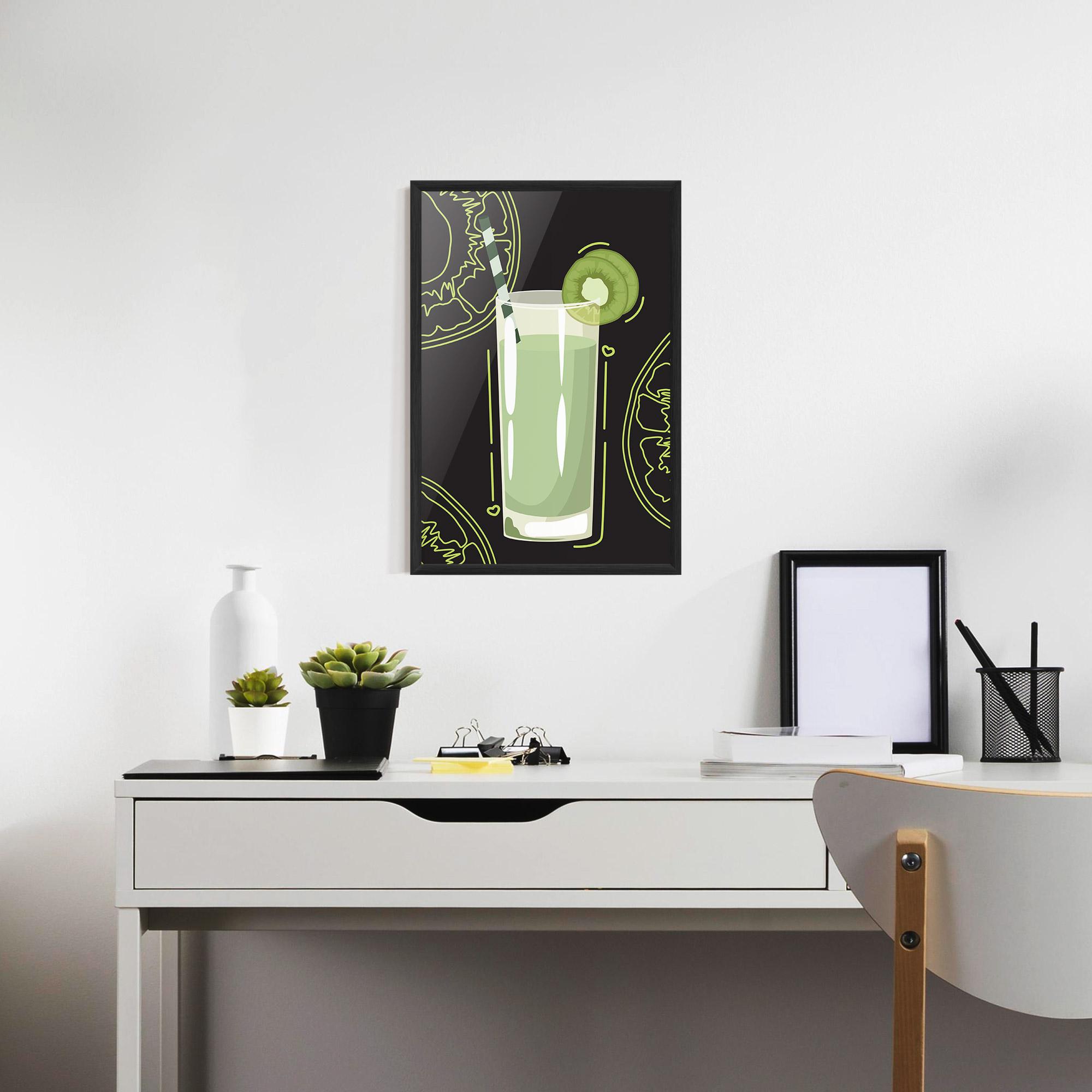 Keretezett Poszter Kiwi Drink mockup 7
